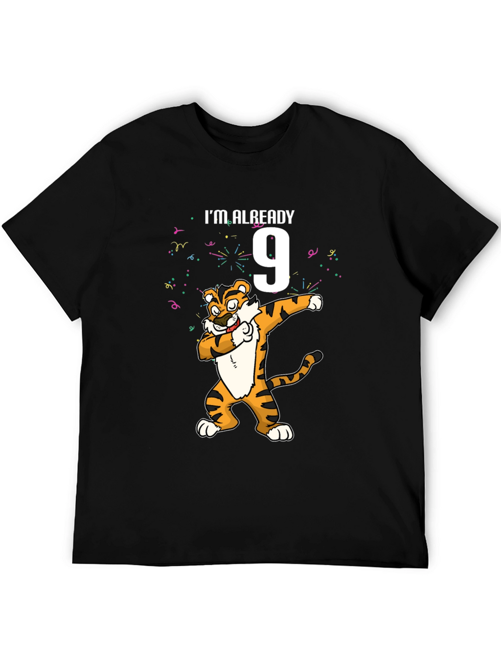 Im Already 9 Dabbing Tiger Birthday T-Shirt