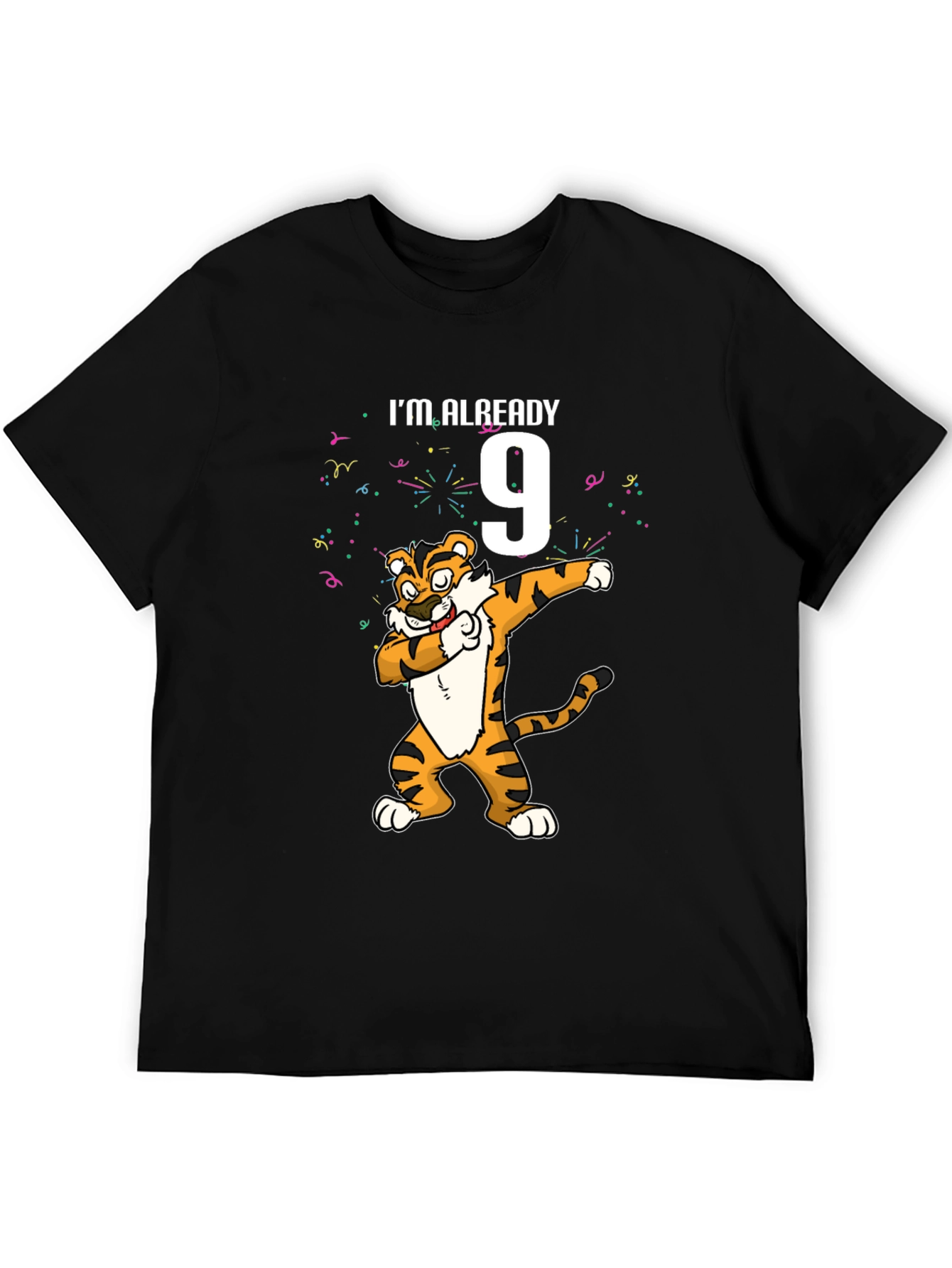 Im Already 9 Dabbing Tiger Birthday T-Shirt