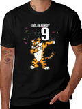 Im Already 9 Dabbing Tiger Birthday T-Shirt