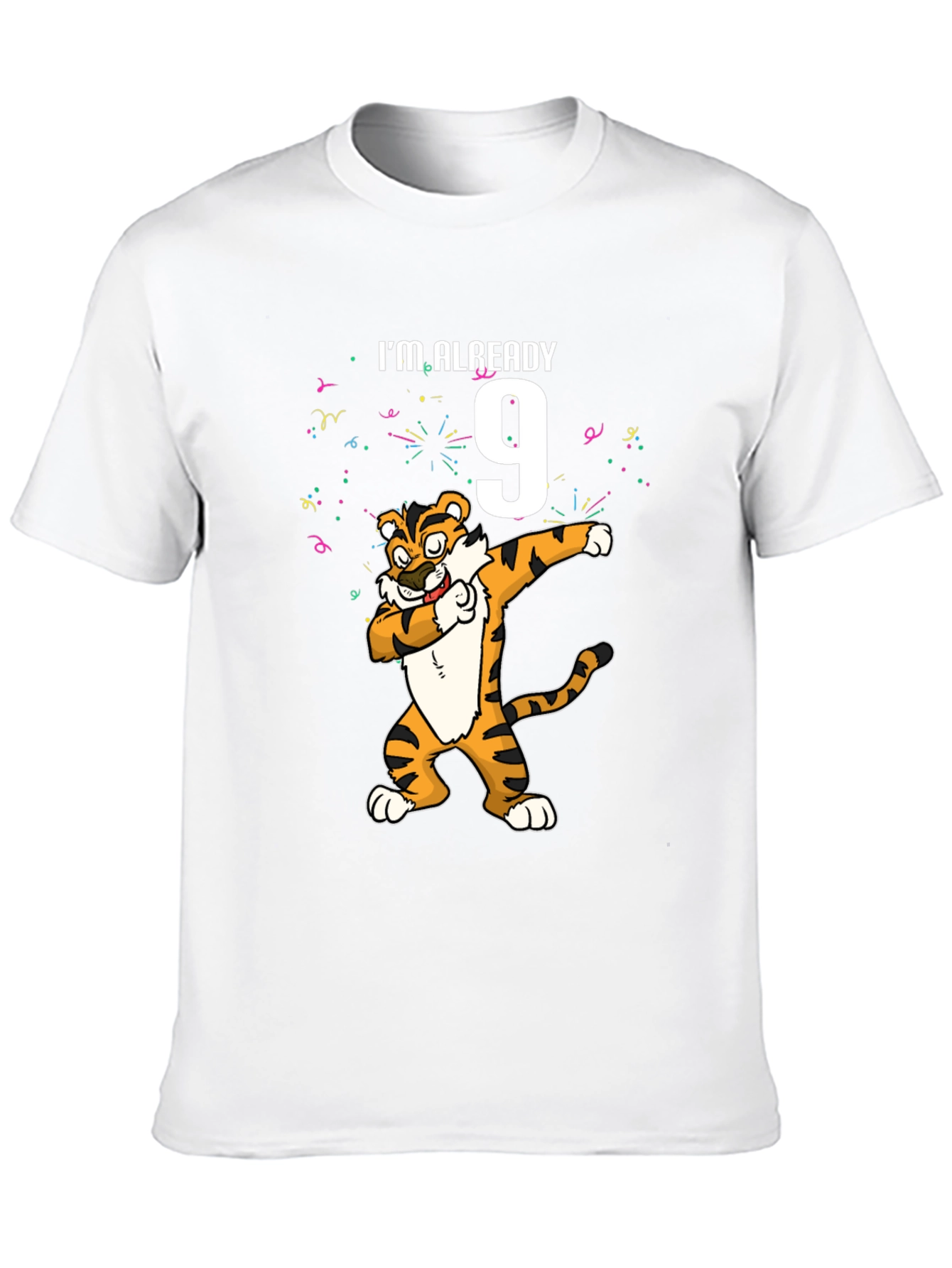 Im Already 9 Dabbing Tiger Birthday T-Shirt