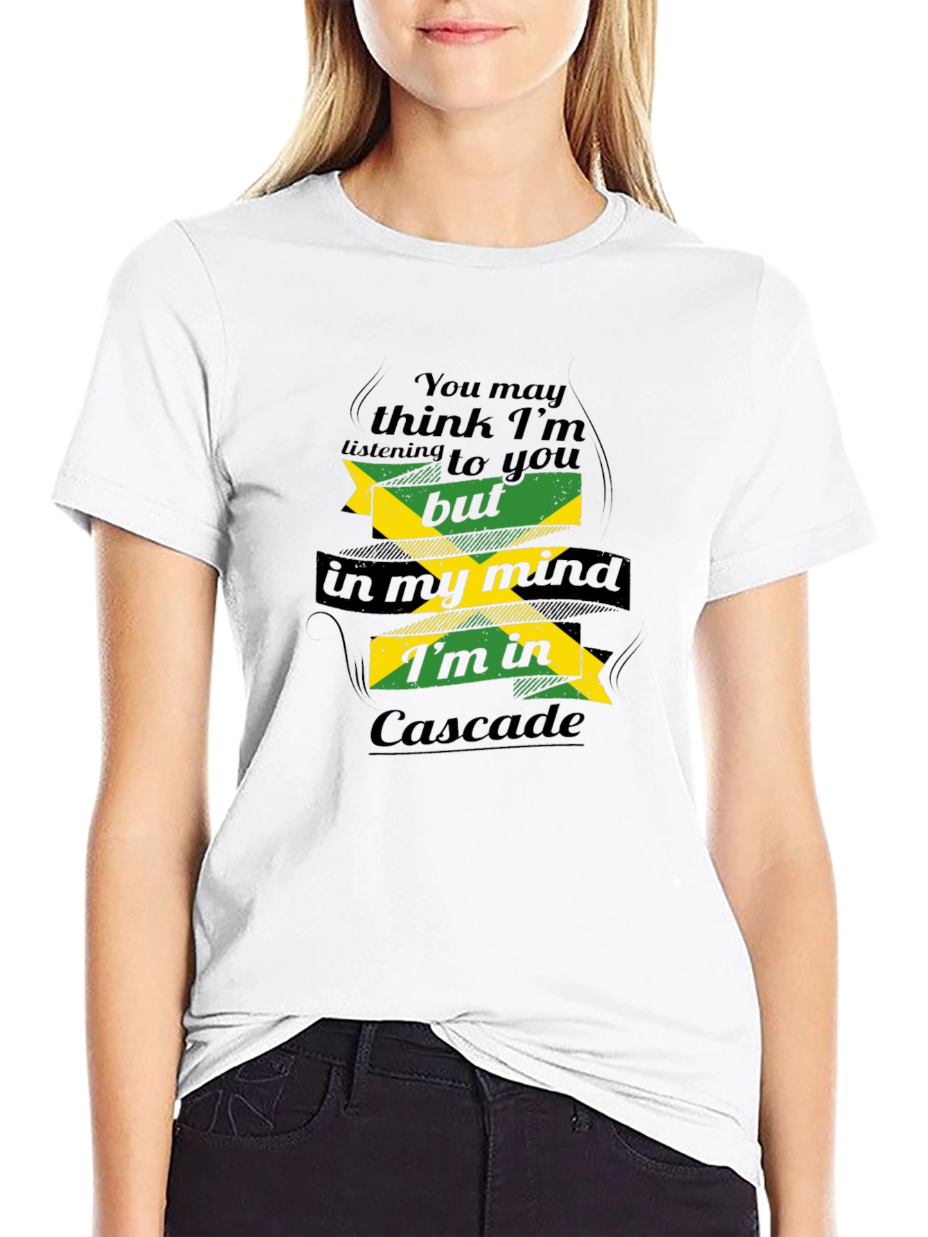Cascade Mind T-Shirt - Black Graphic Tee