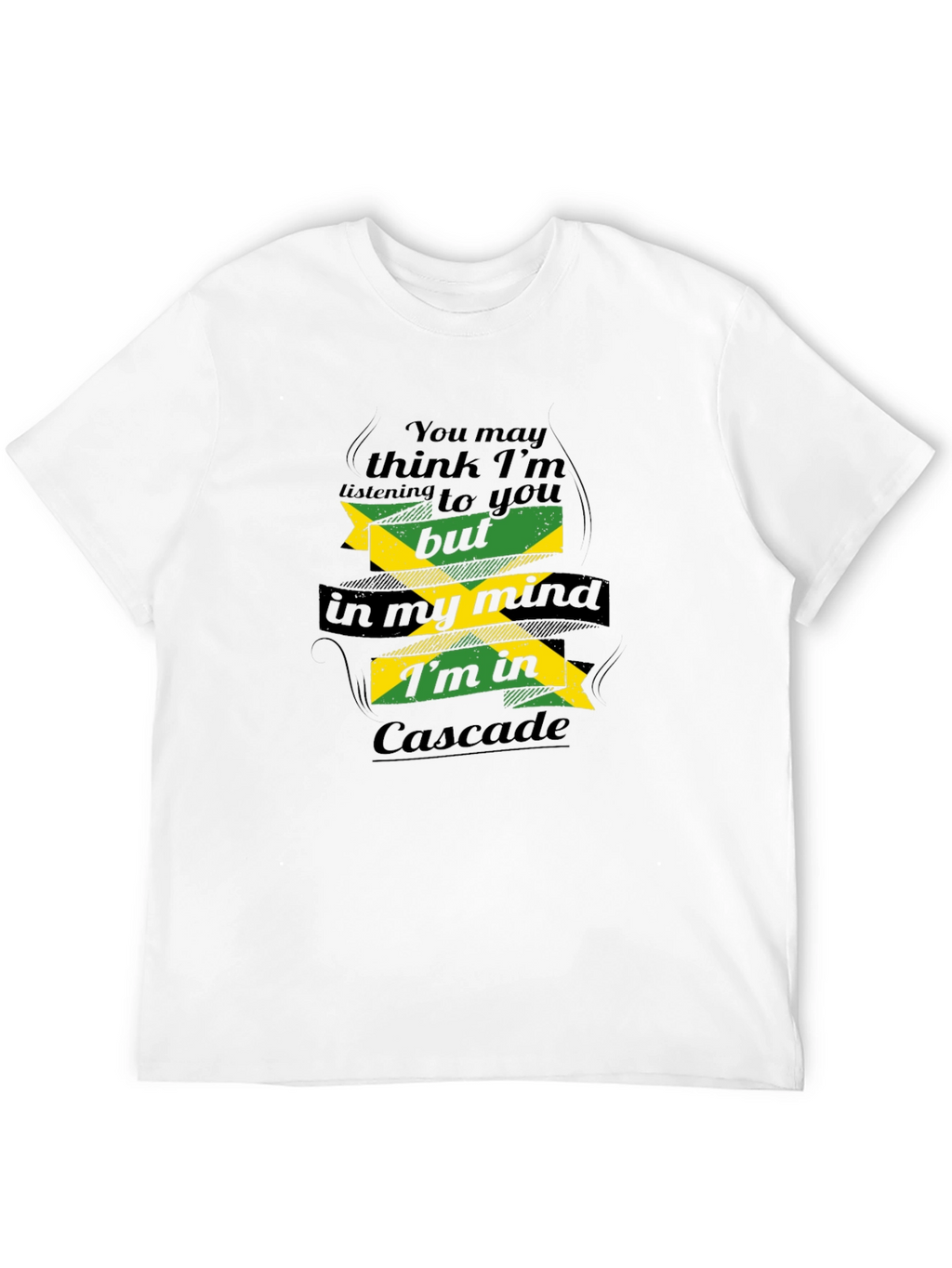 Cascade Mind T-Shirt - Black Graphic Tee