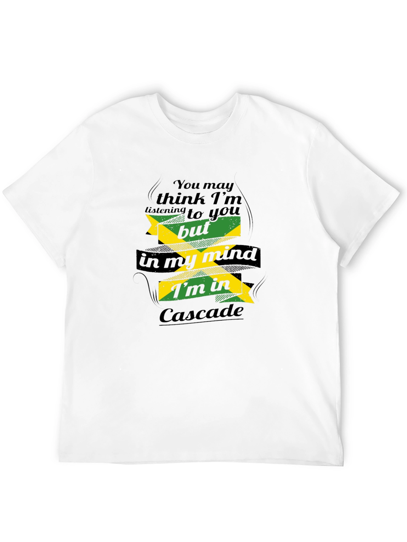 Cascade Mind T-Shirt - Black Graphic Tee