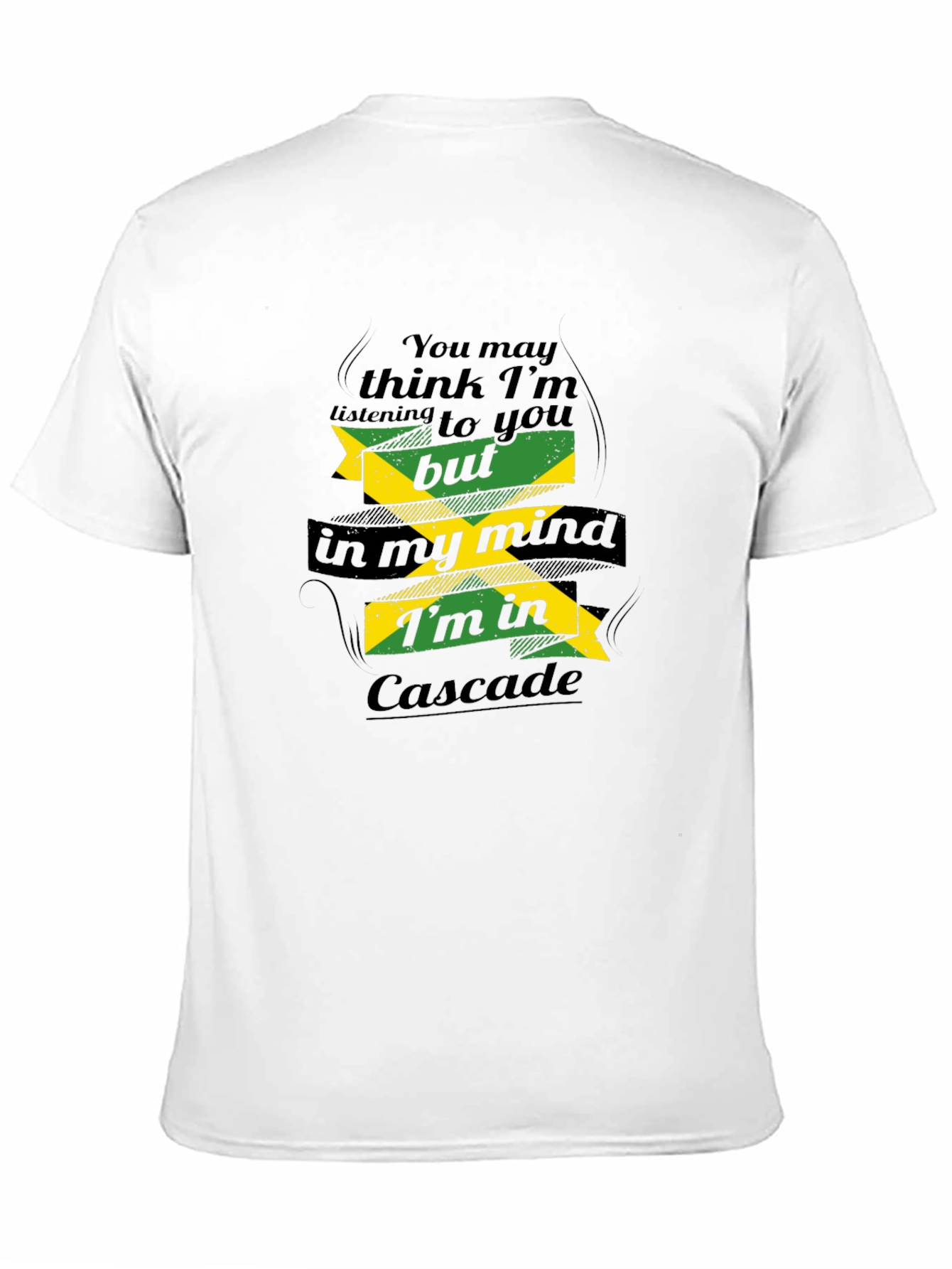 Cascade Mind T-Shirt - Black Graphic Tee