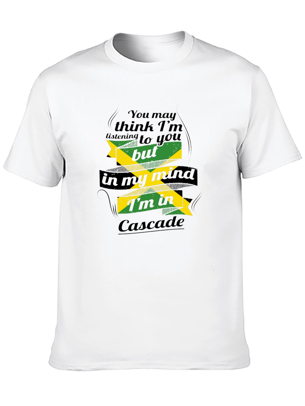 Cascade Mind T-Shirt - Black Graphic Tee