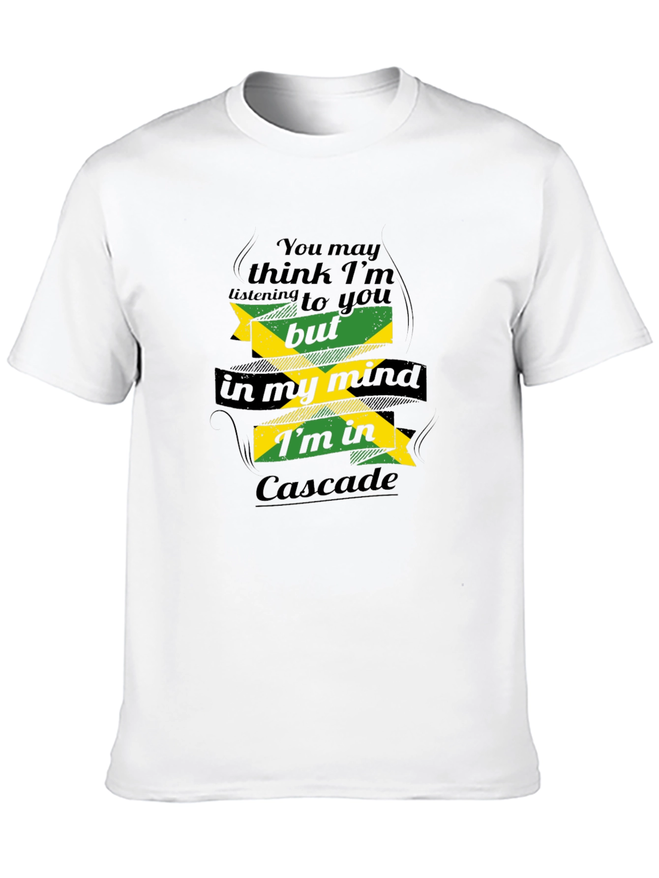 Cascade Mind T-Shirt - Black Graphic Tee