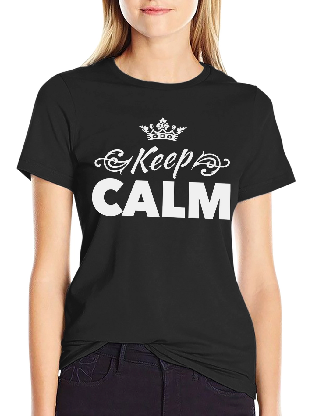 Keep Calm Graphic Tee - Stylish Comfort