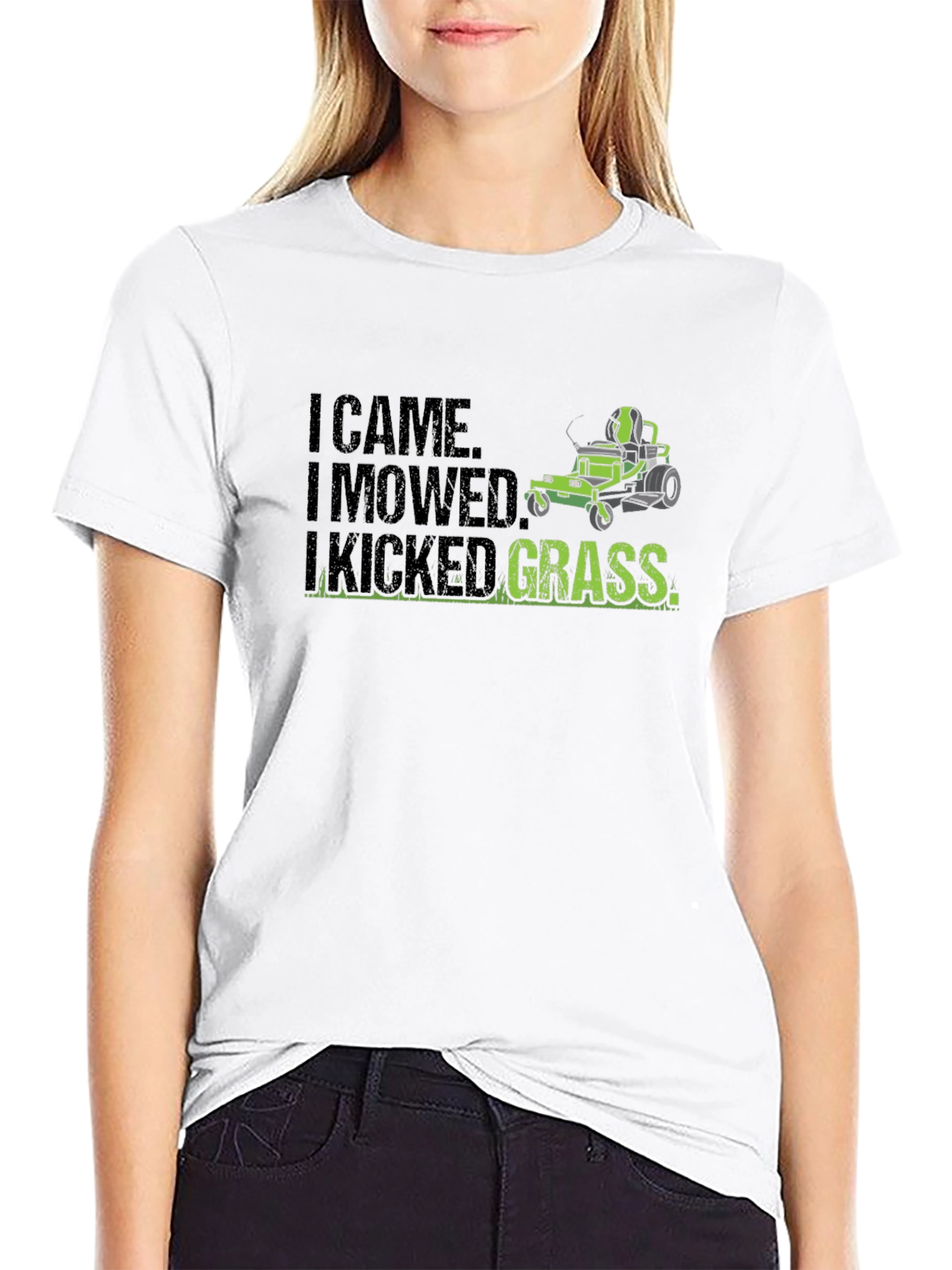 I Came I Mowed I Kicked Grass Graphic Tee