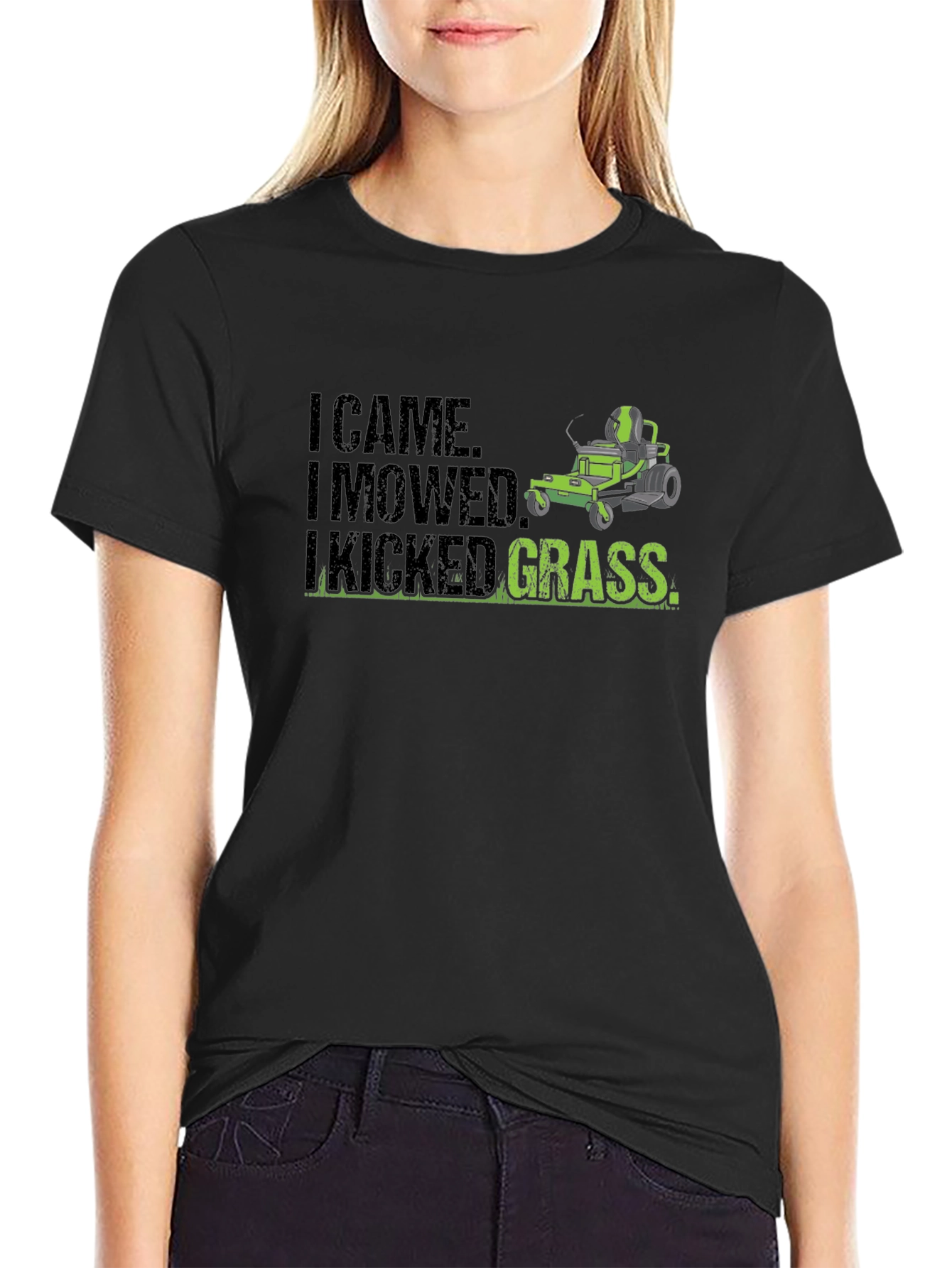 I Came I Mowed I Kicked Grass Graphic Tee