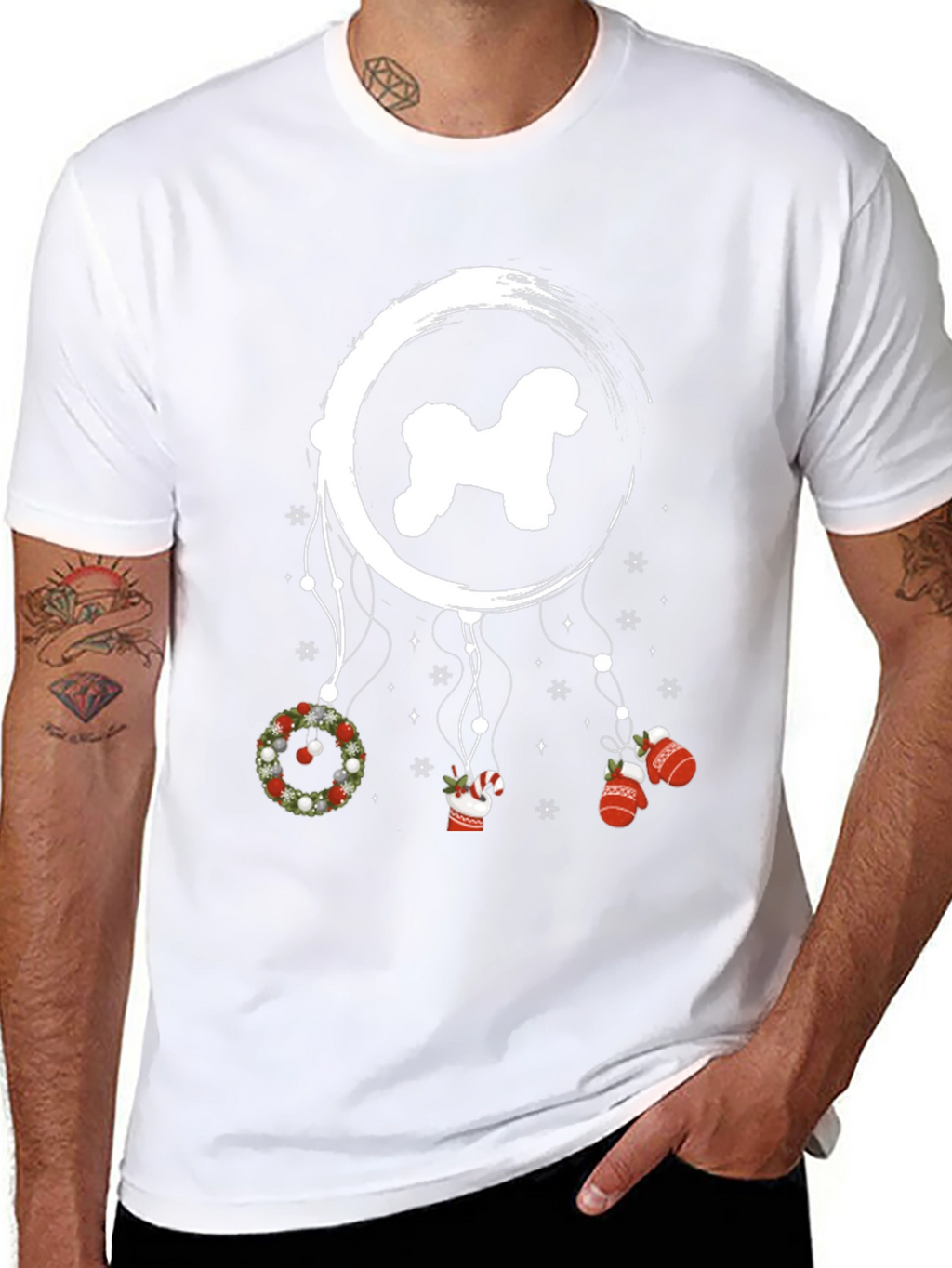 Dog Christmas Dreamcatcher T-Shirt