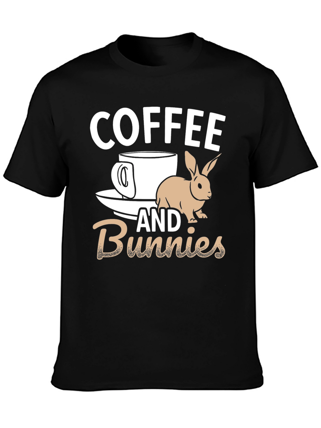 Coffee and Bunnies Graphic T-Shirt