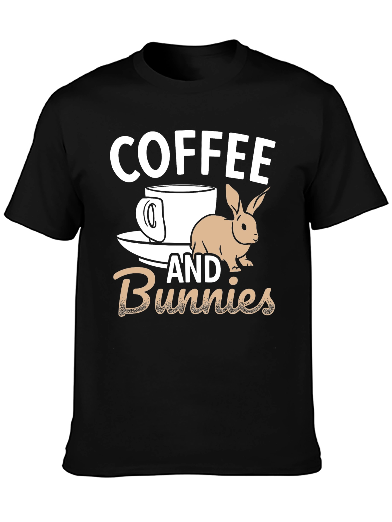 Coffee and Bunnies Graphic T-Shirt