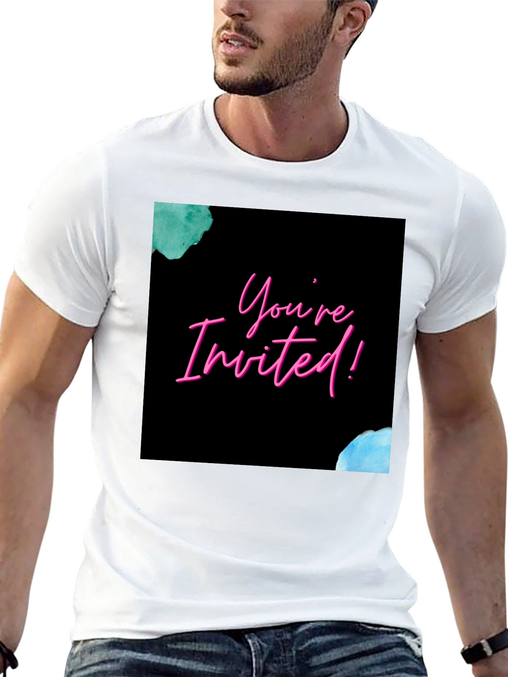 Youre Invited! Graphic Print Tee