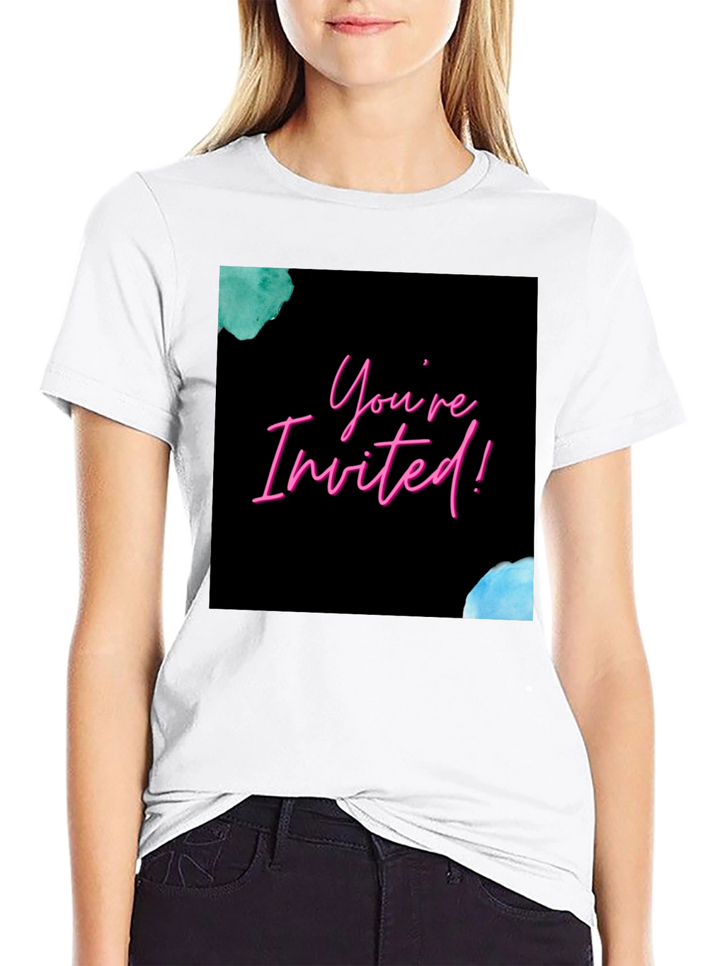 Youre Invited! Graphic Print Tee