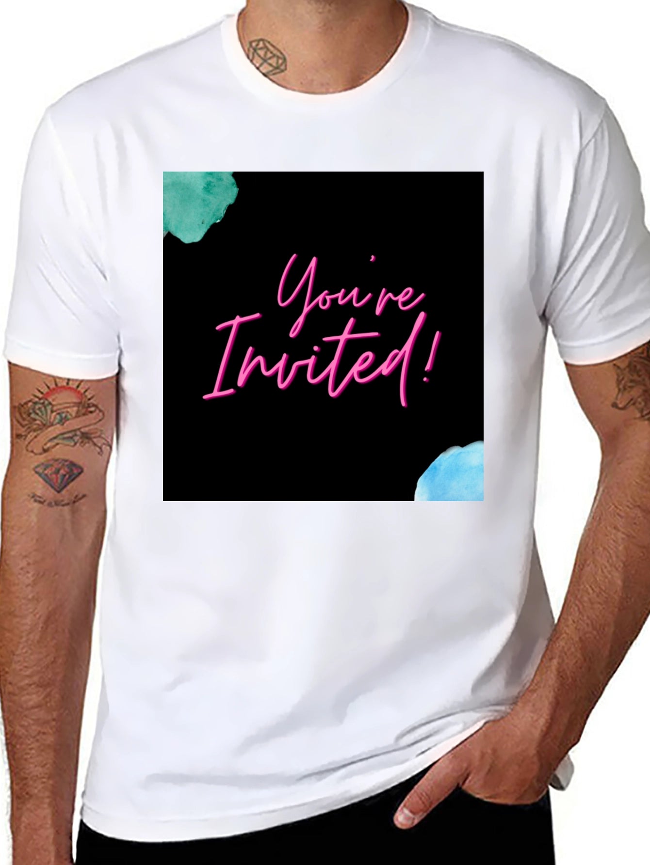 Youre Invited! Graphic Print Tee