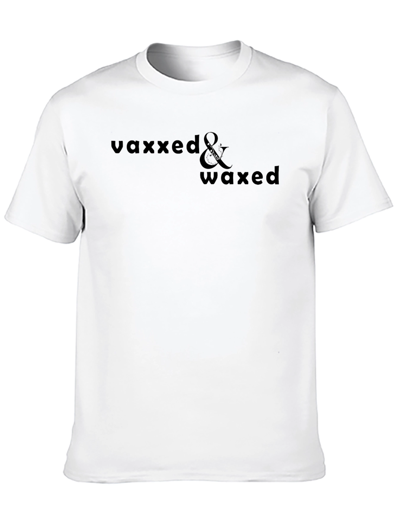 Vaxxed & Waxed Black Graphic Tee