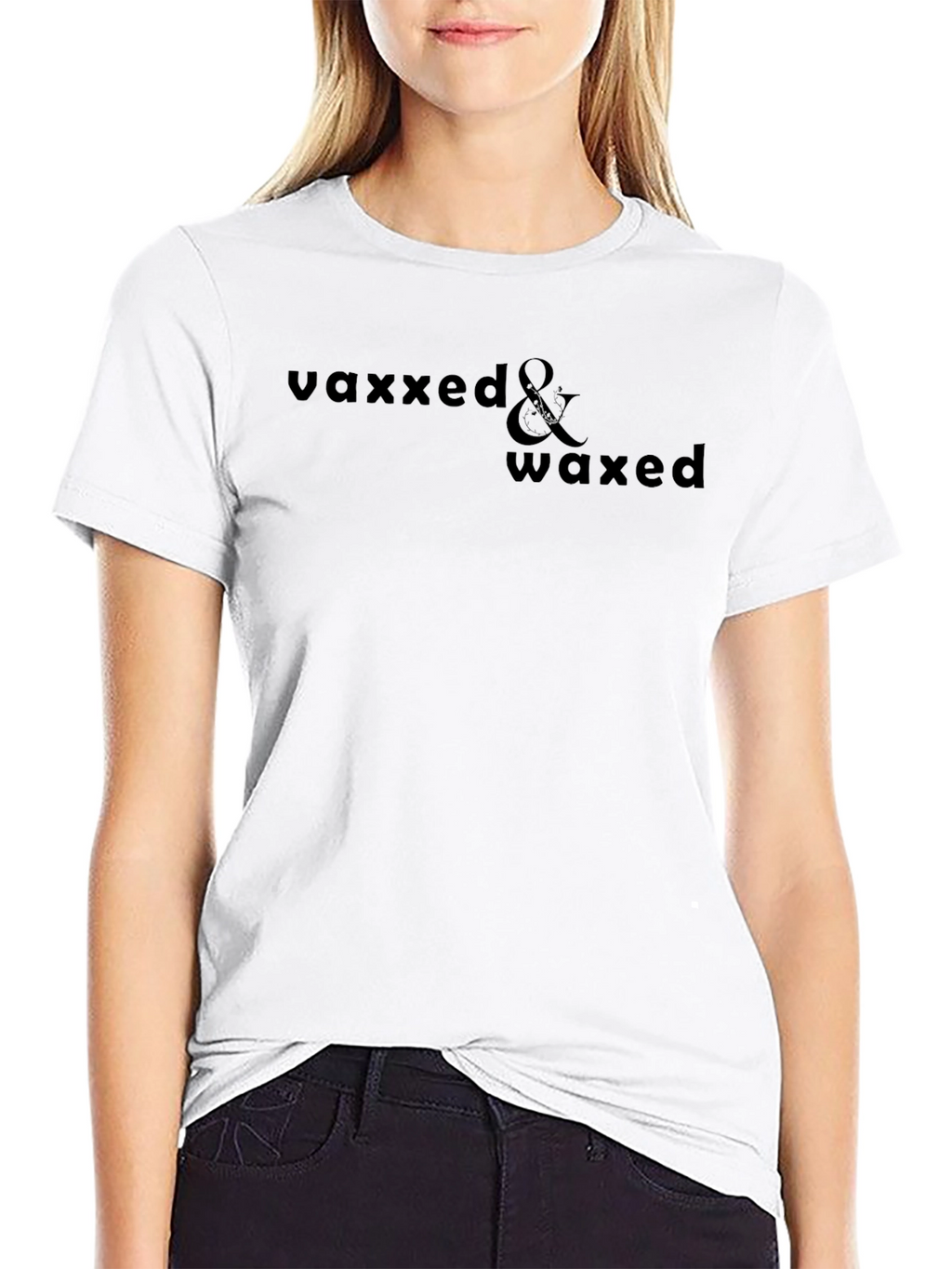 Vaxxed & Waxed Black Graphic Tee