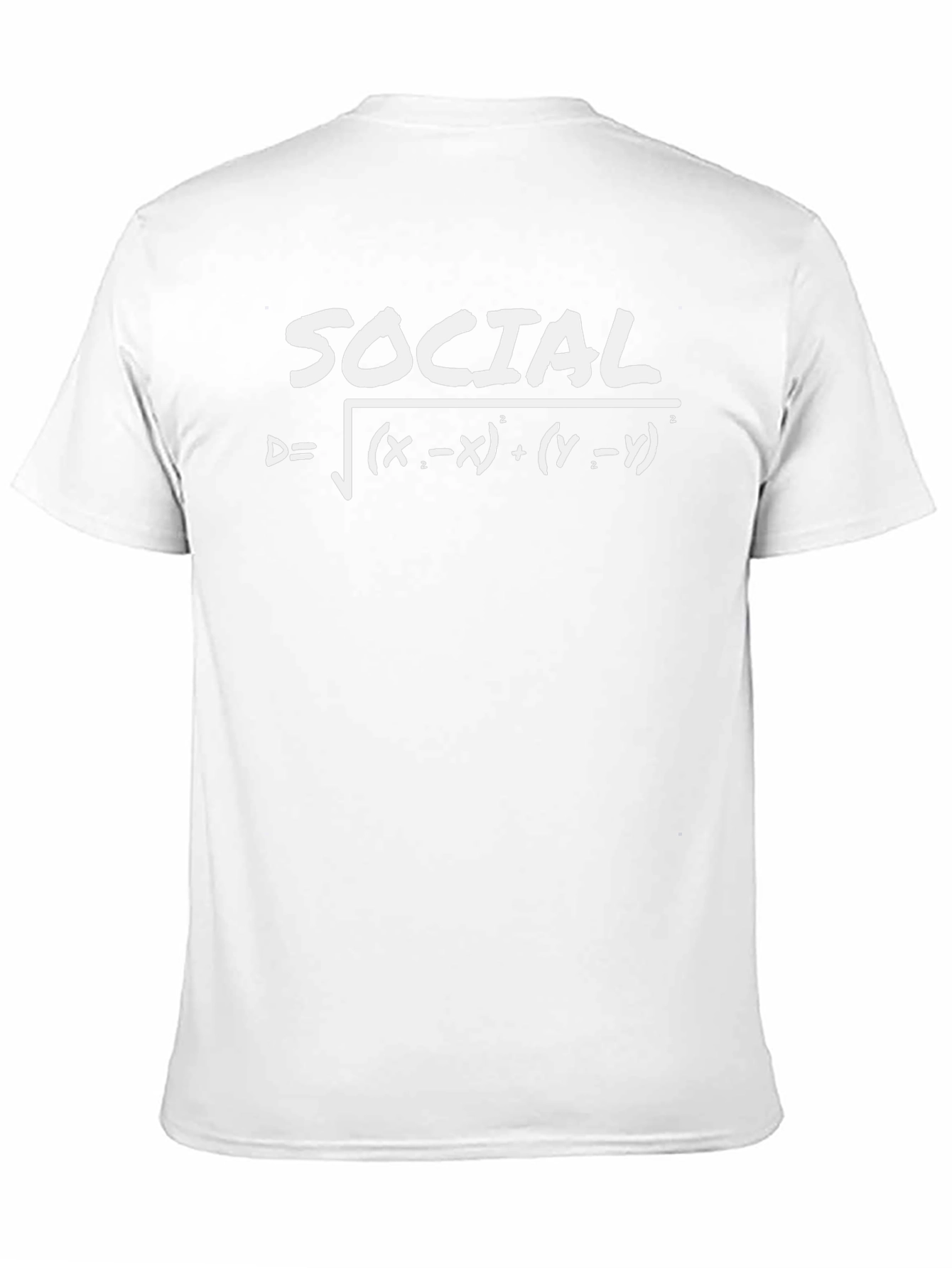 Social Distance Formula Tee - Black Cotton T-Shirt
