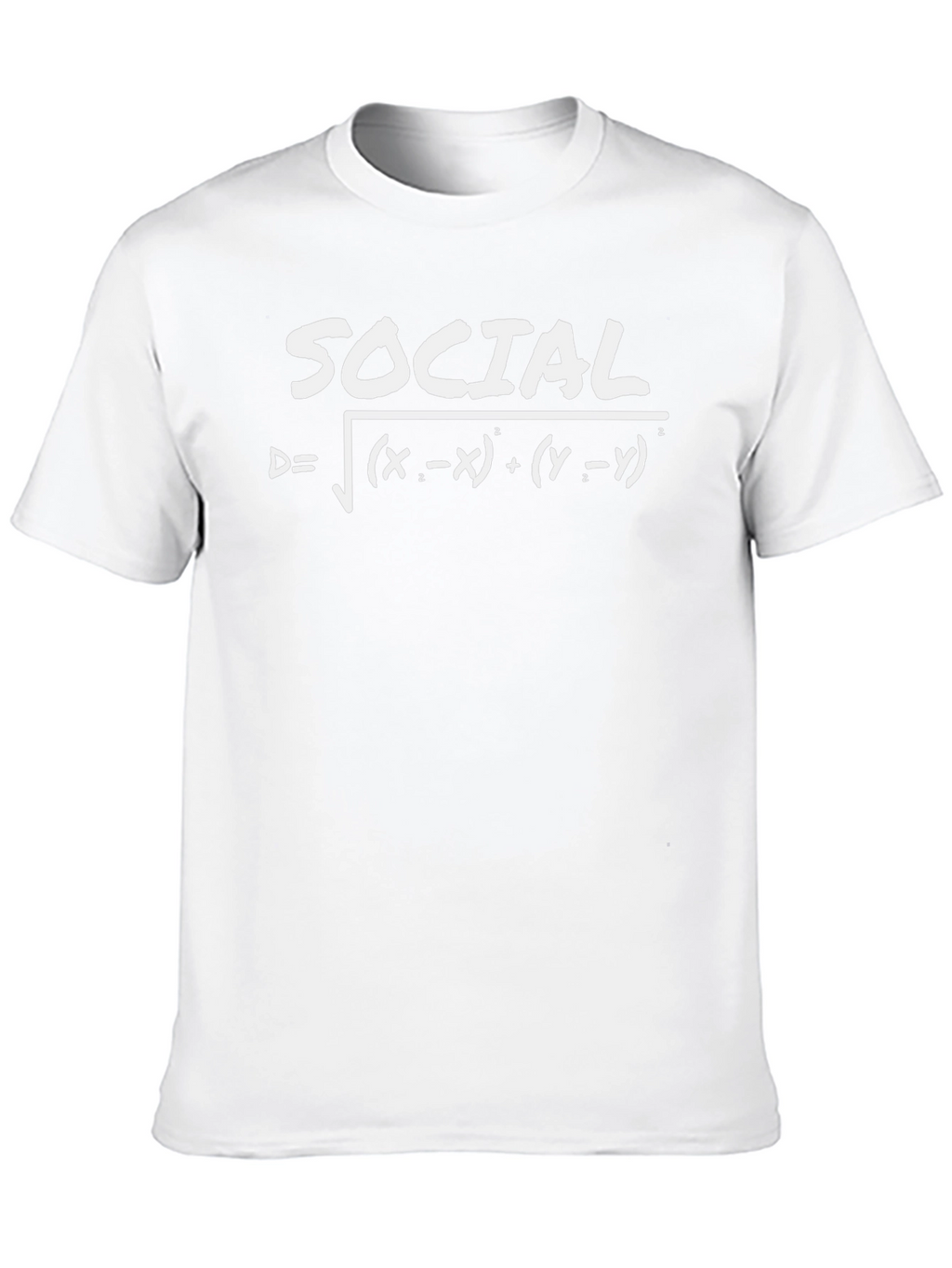 Social Distance Formula Tee - Black Cotton T-Shirt