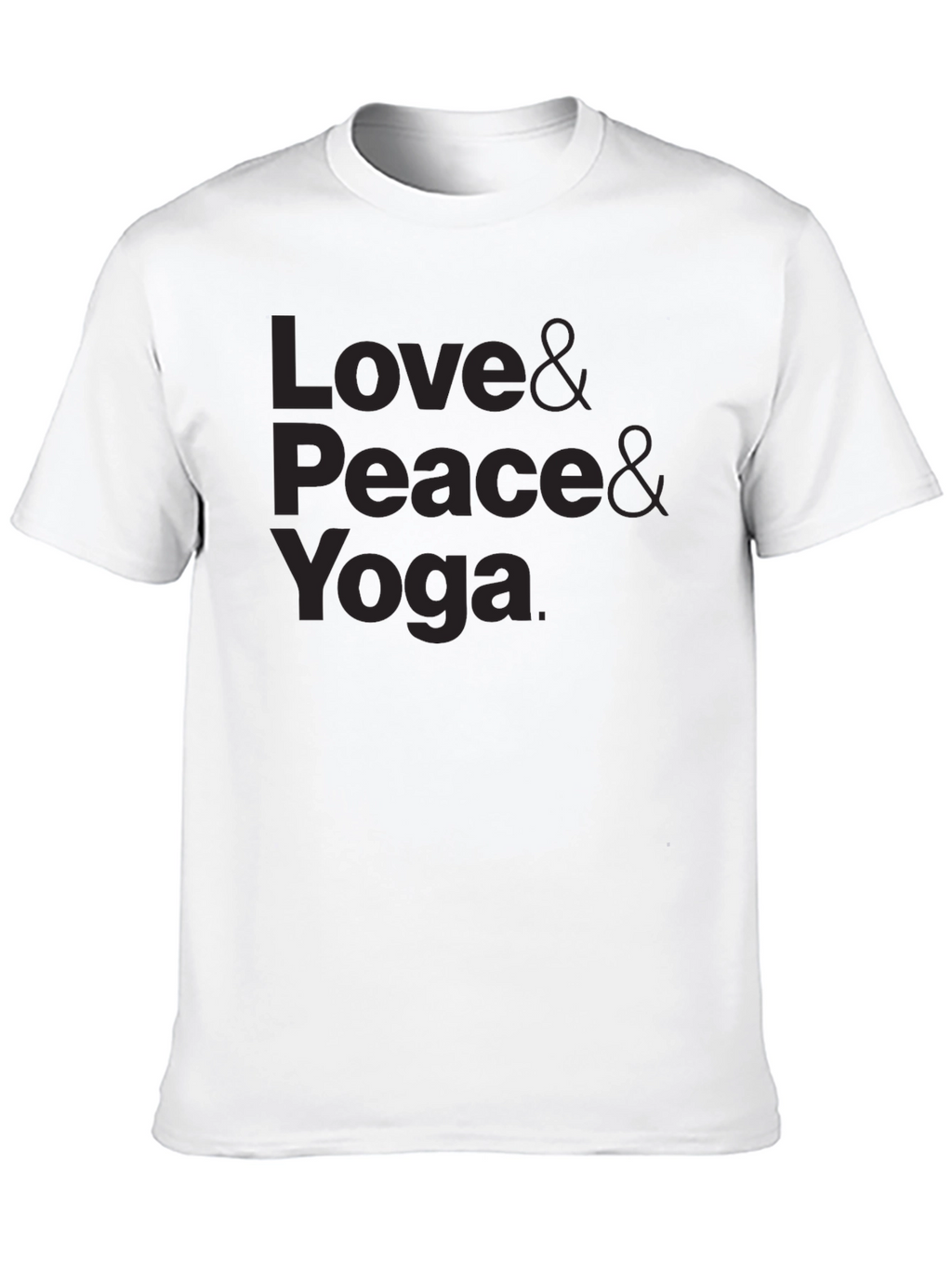 Love Peace Yoga Graphic Tee - Soft Cotton T-Shirt