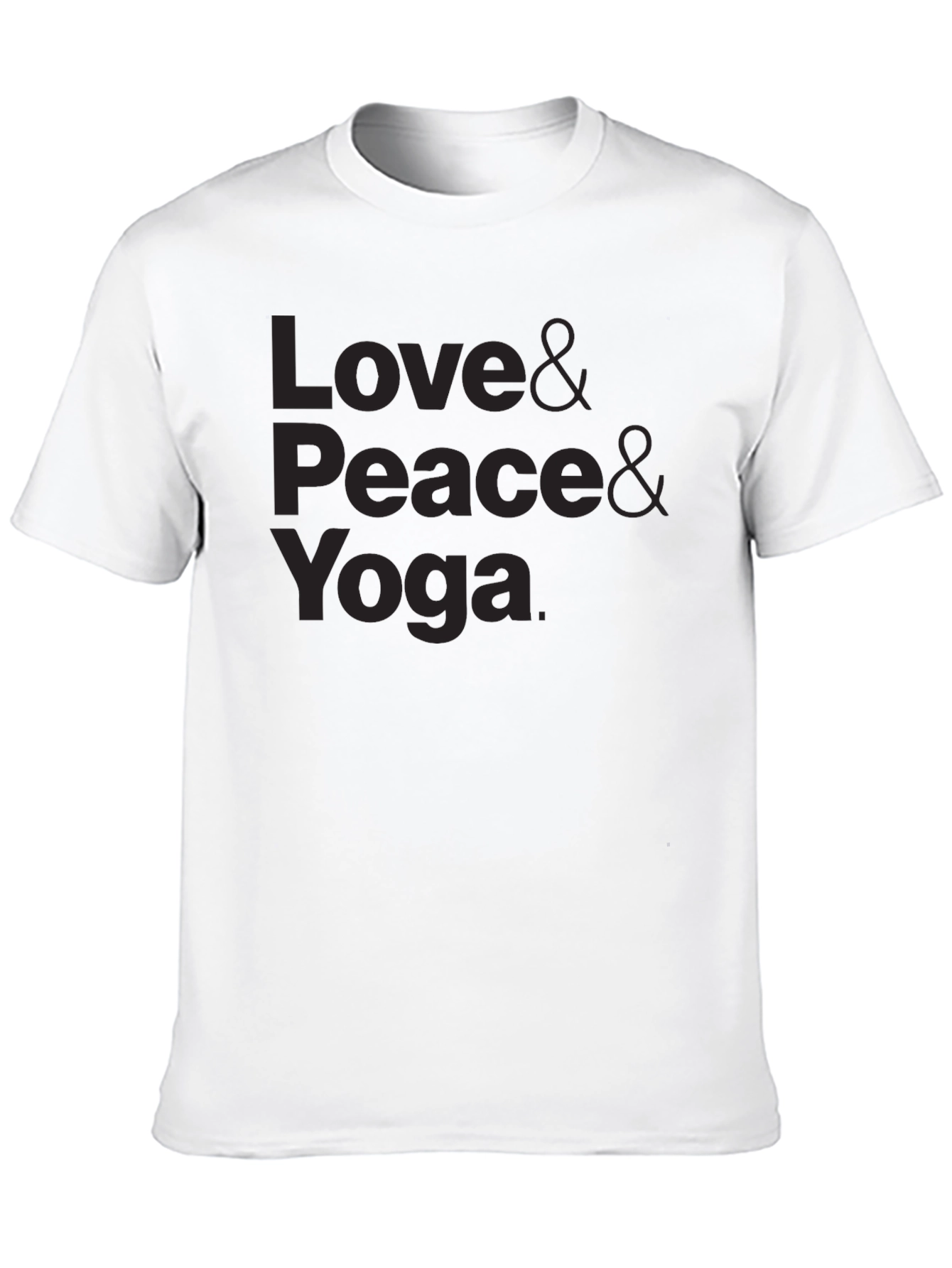 Love Peace Yoga Graphic Tee - Soft Cotton T-Shirt