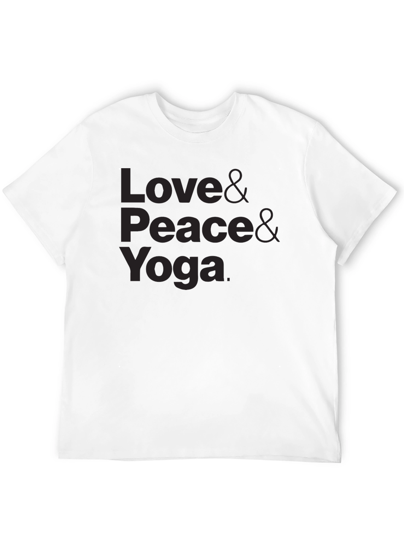 Love Peace Yoga Graphic Tee - Soft Cotton T-Shirt