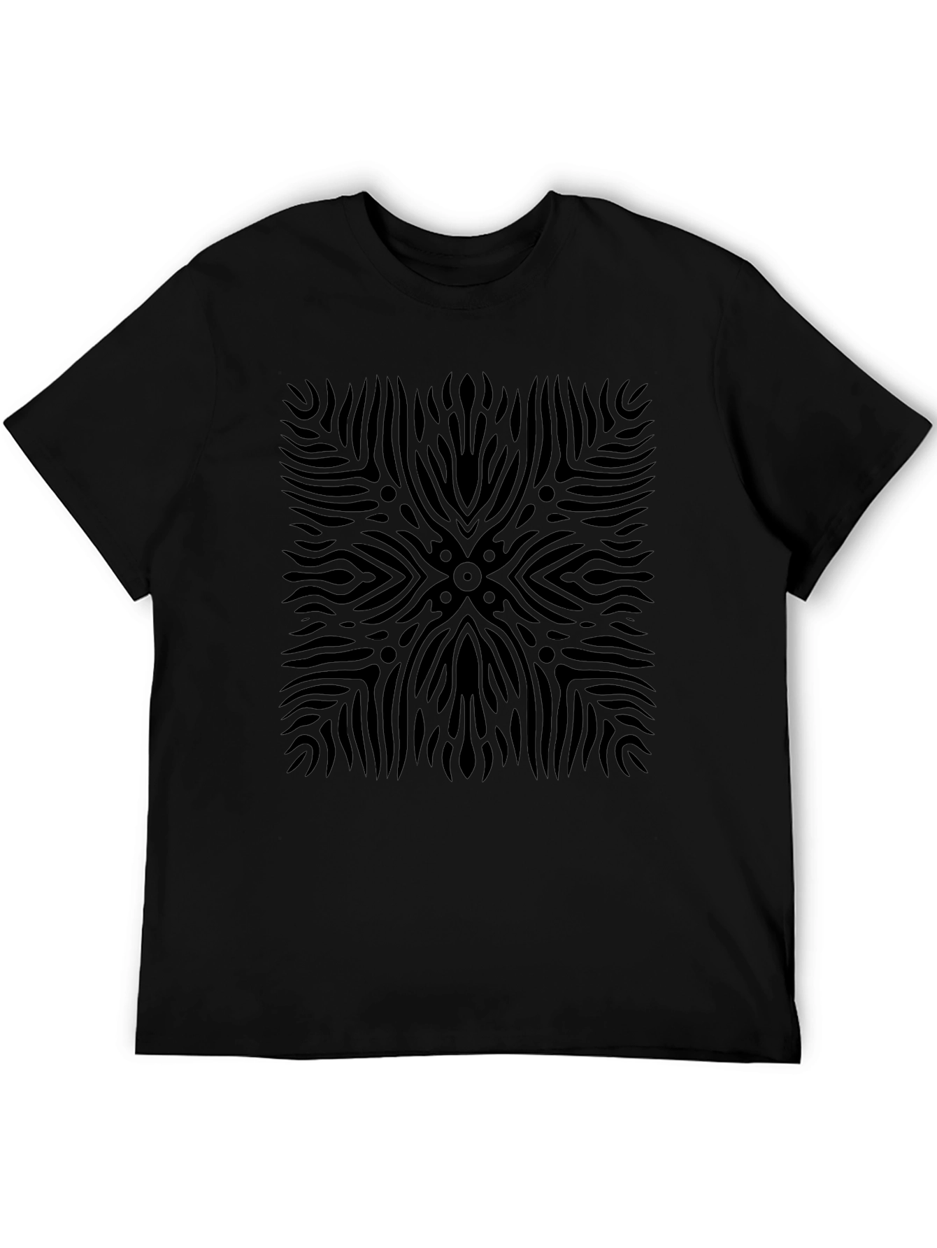 Abstract Black Pattern Tee