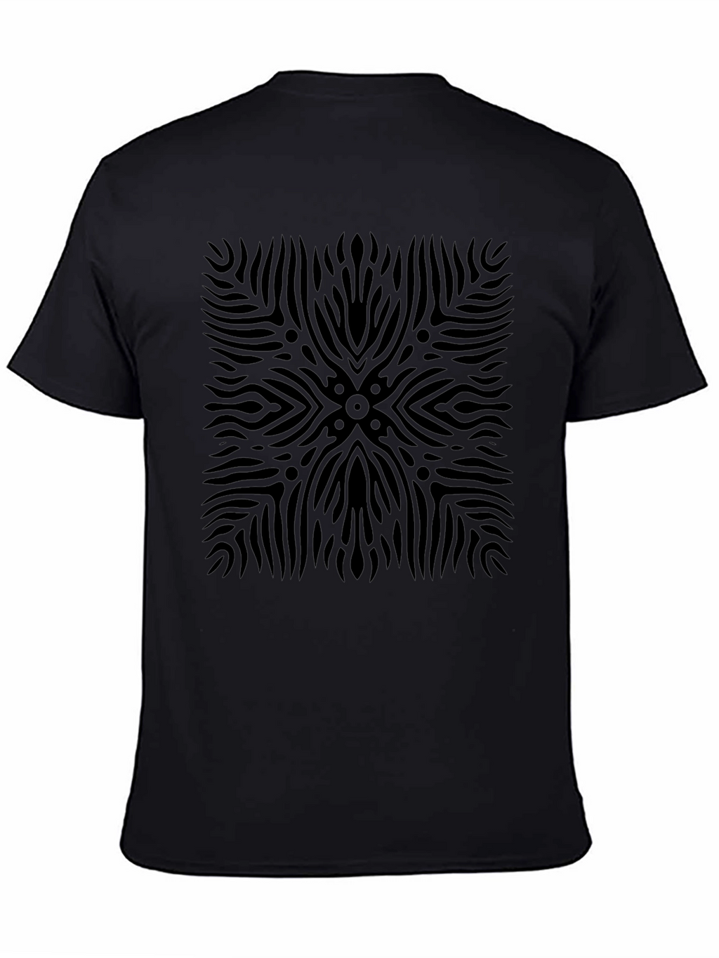 Abstract Black Pattern Tee