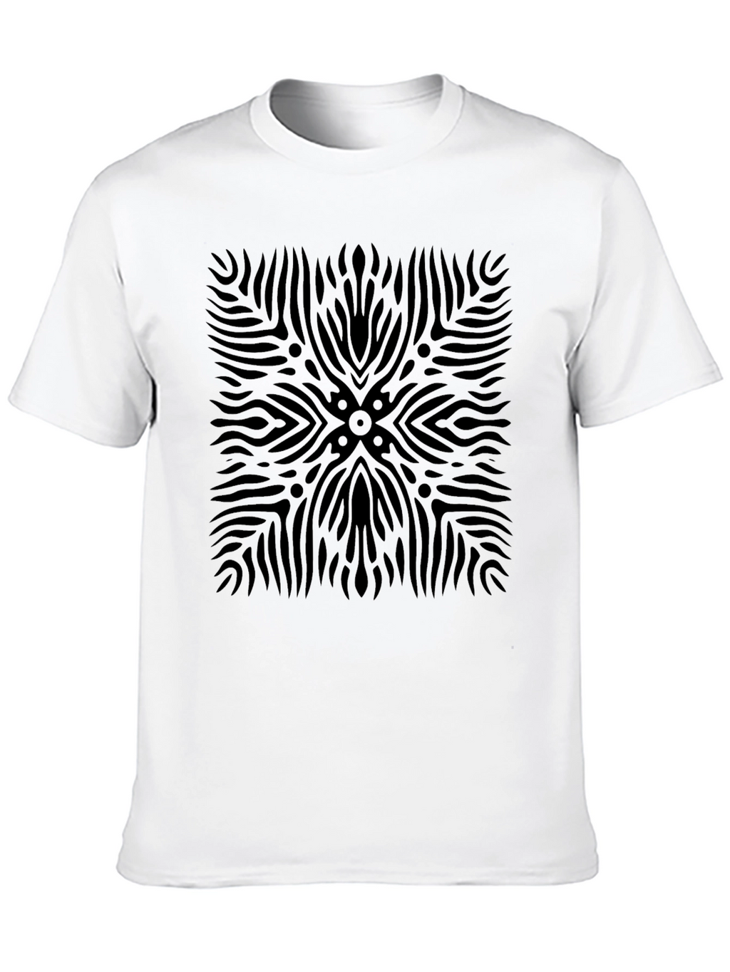 Abstract Black Pattern Tee