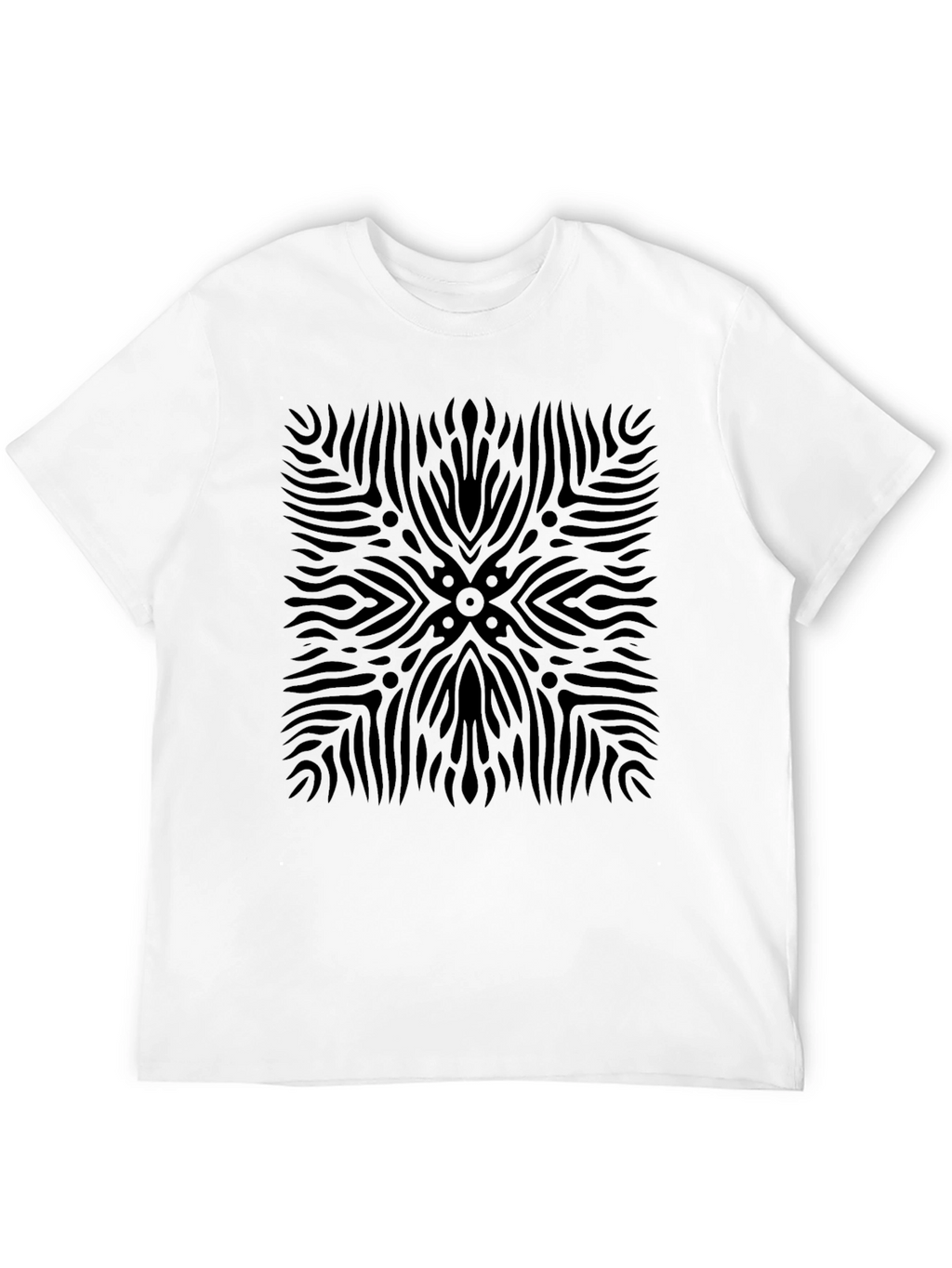 Abstract Black Pattern Tee