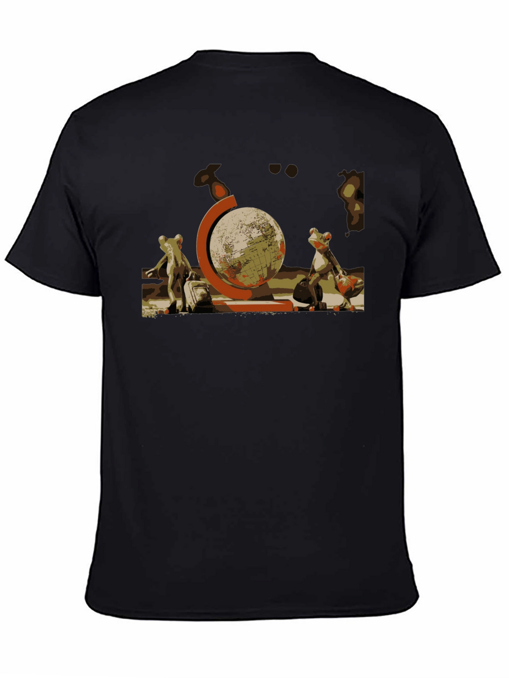 Frog Travelers T-Shirt: Globe Trotter Design