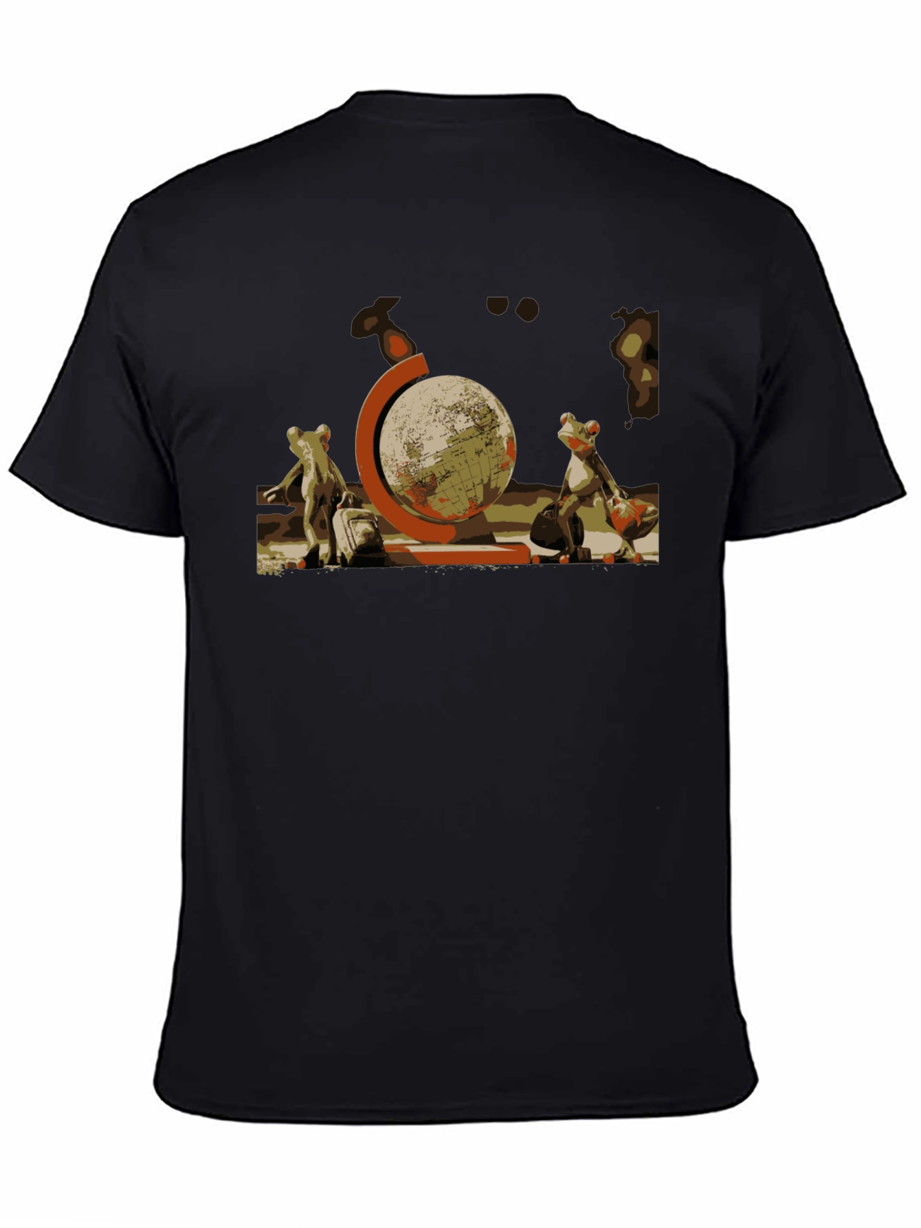 Frog Travelers T-Shirt: Globe Trotter Design
