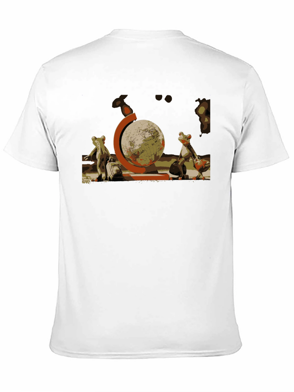 Frog Travelers T-Shirt: Globe Trotter Design