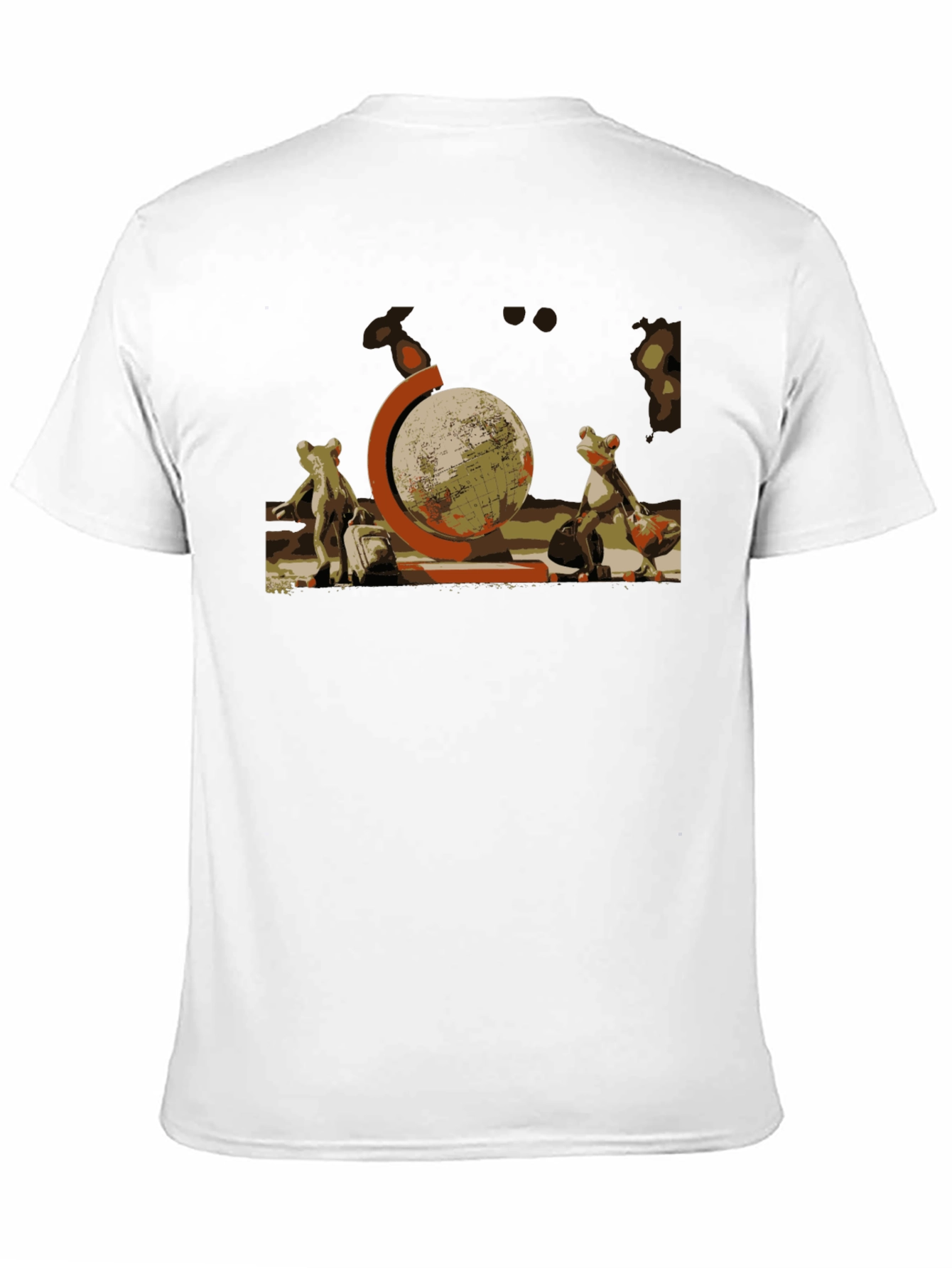Frog Travelers T-Shirt: Globe Trotter Design
