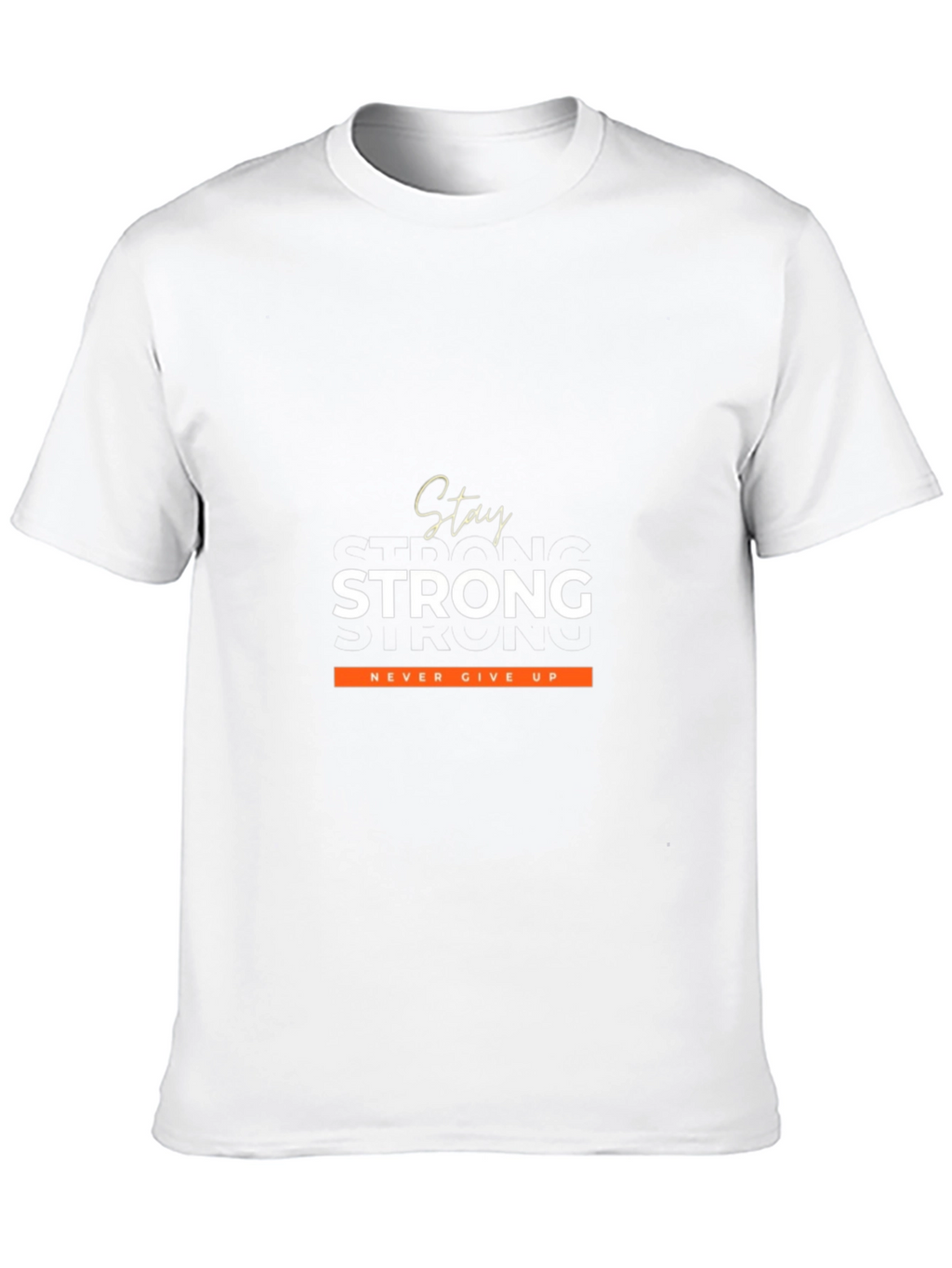 Stay Strong Graphic Tee - Motivational Black T-Shirt