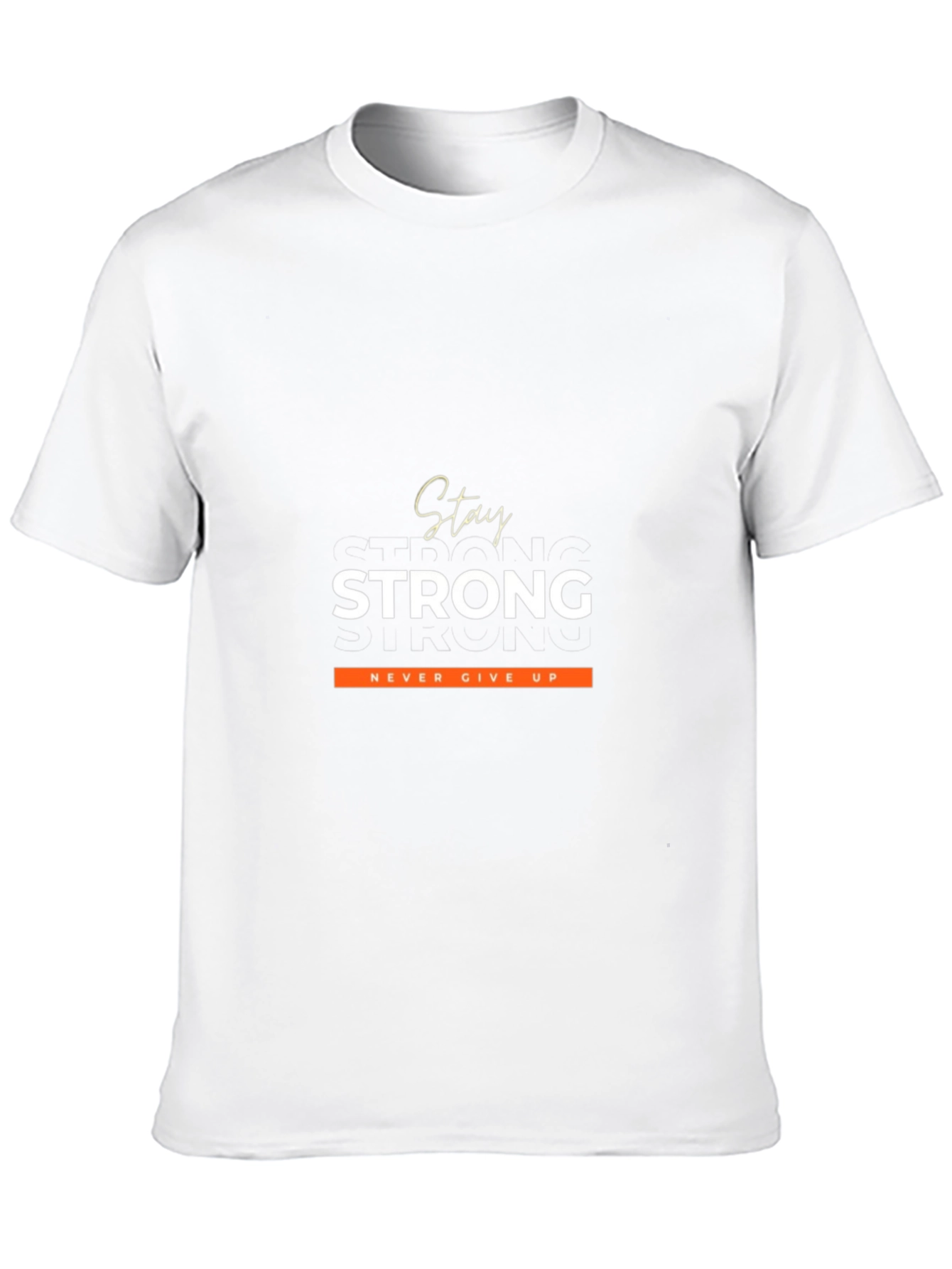 Stay Strong Graphic Tee - Motivational Black T-Shirt