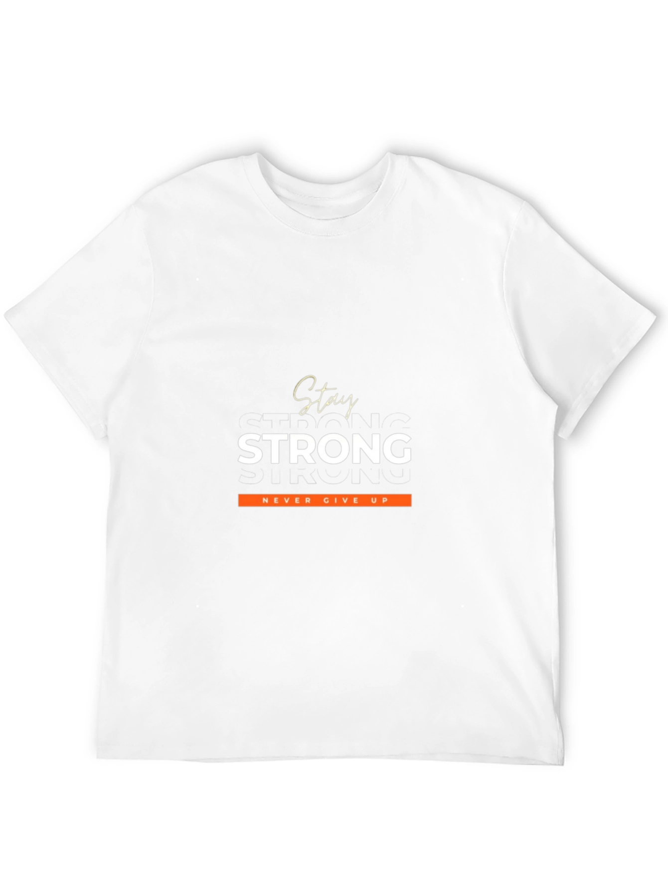 Stay Strong Graphic Tee - Motivational Black T-Shirt