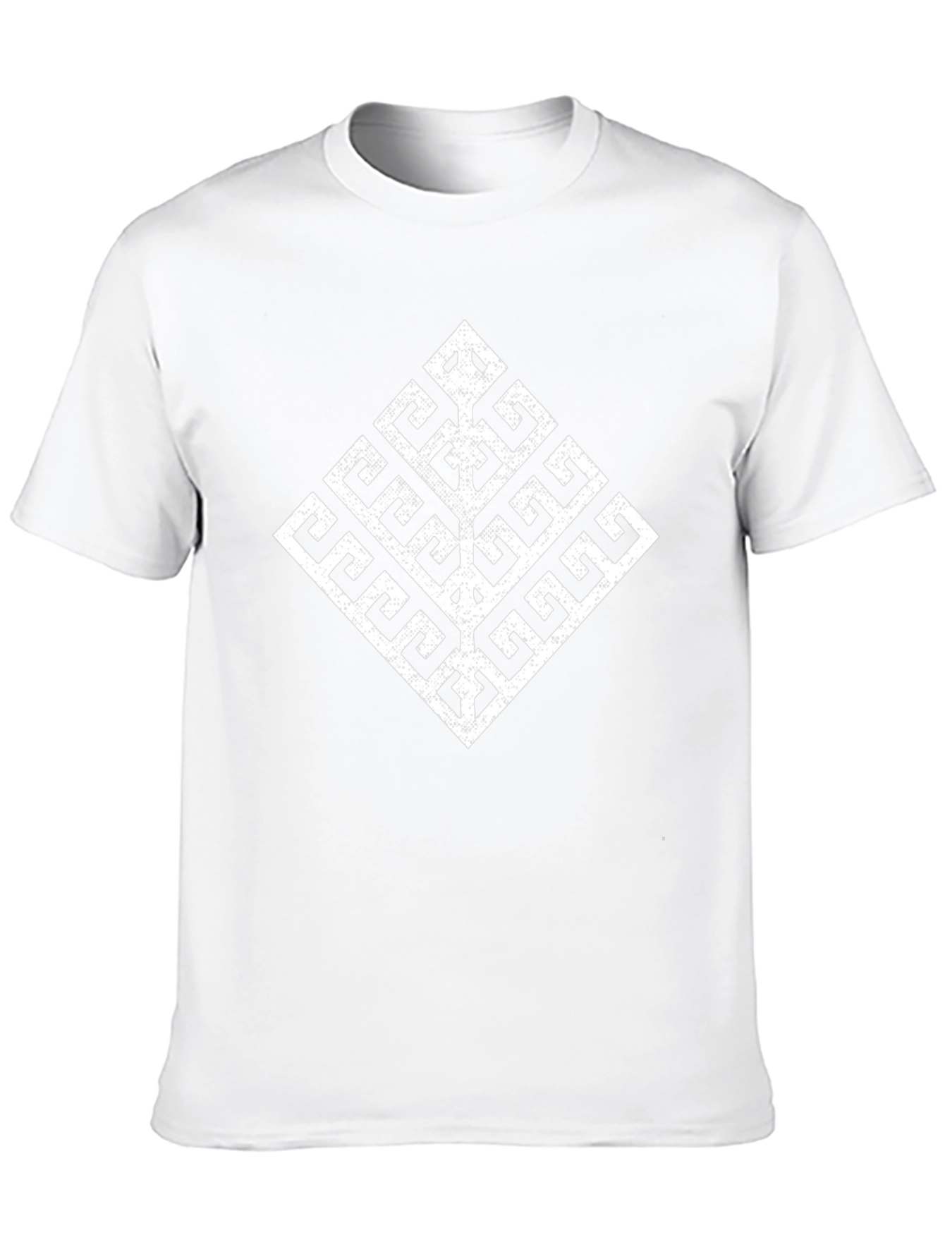 Geometric Tree T-Shirt - Soft Black Cotton Tee
