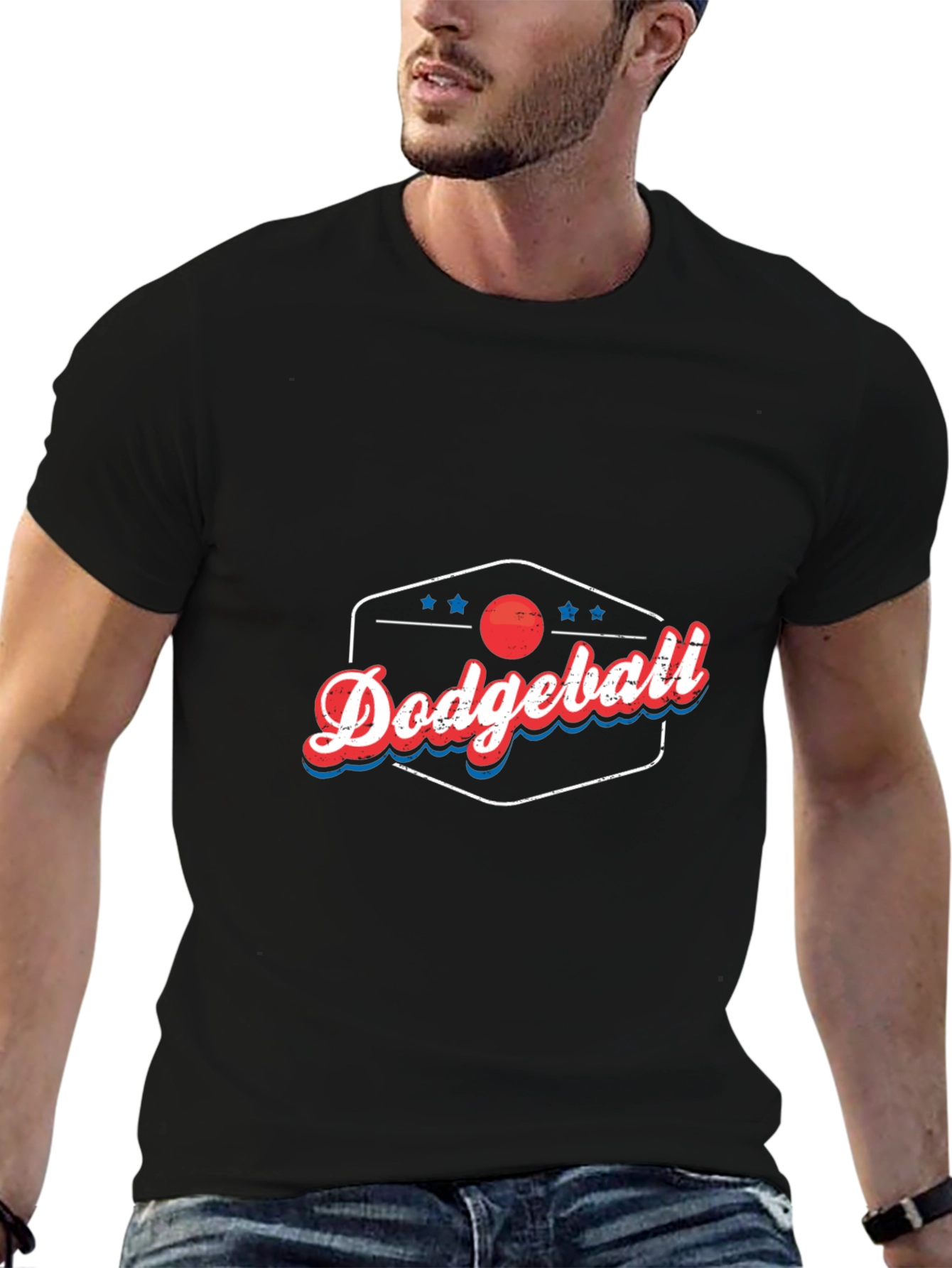 Dodgeball Retro Style Graphic T-Shirt