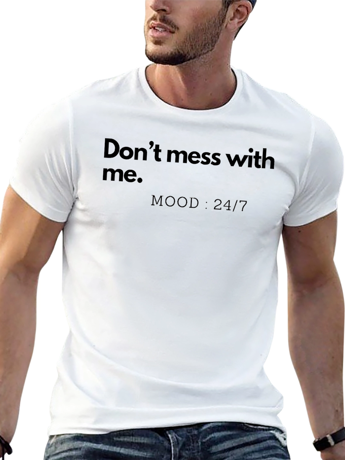 Dont Mess With Me Black Graphic Tee