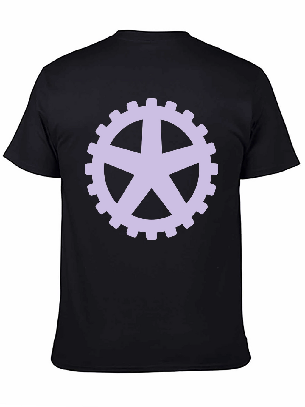 Gear Star Graphic Tee - Black Crew Neck T-Shirt