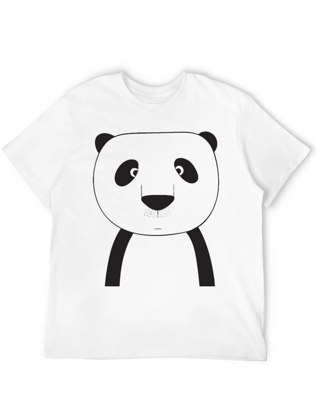 Panda Graphic Tee - Black Crew Neck