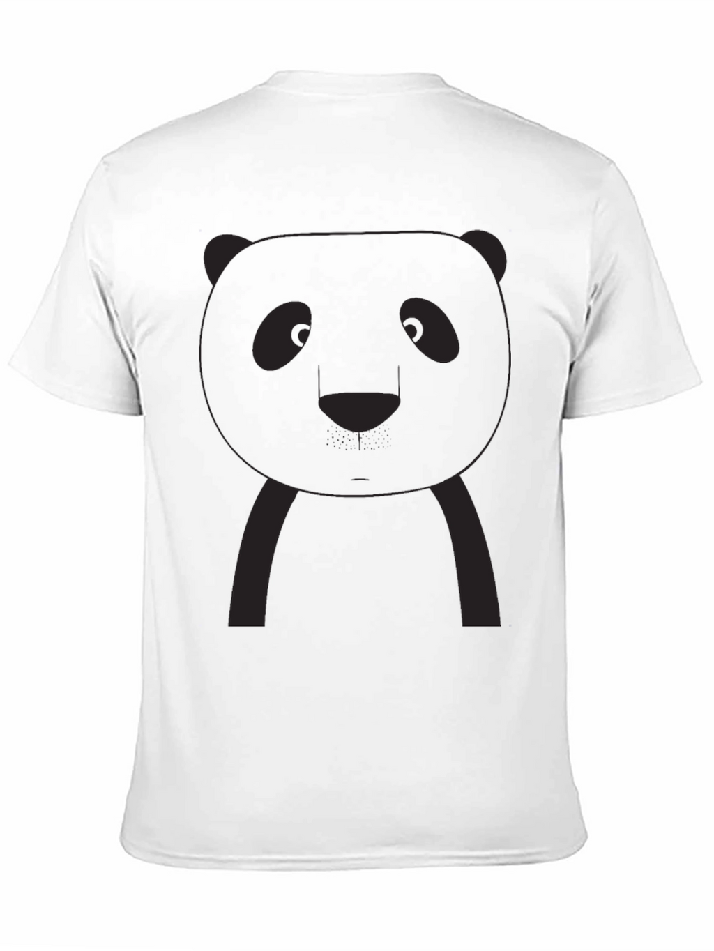 Panda Graphic Tee - Black Crew Neck