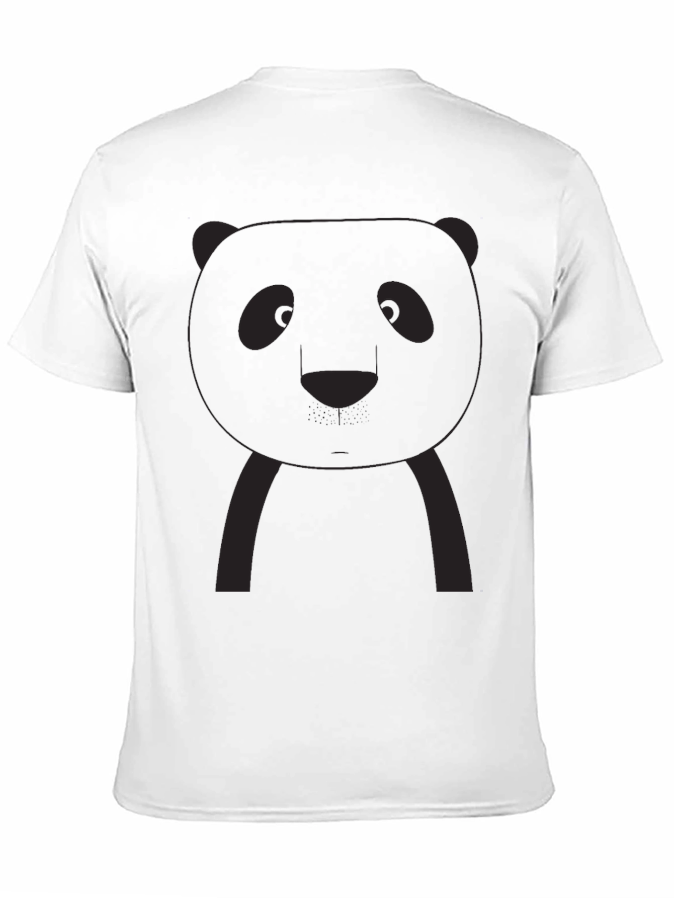 Panda Graphic Tee - Black Crew Neck