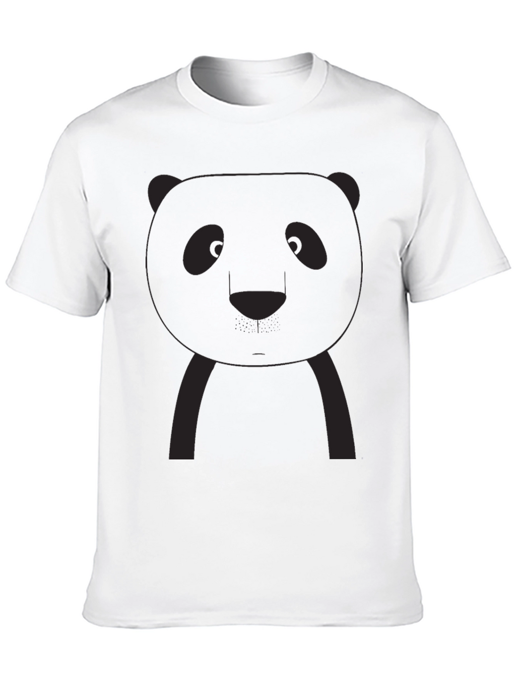 Panda Graphic Tee - Black Crew Neck