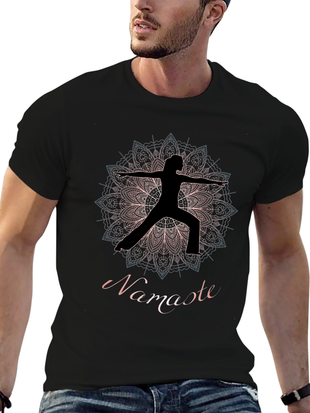 Namaste Yoga Mandala T-Shirt