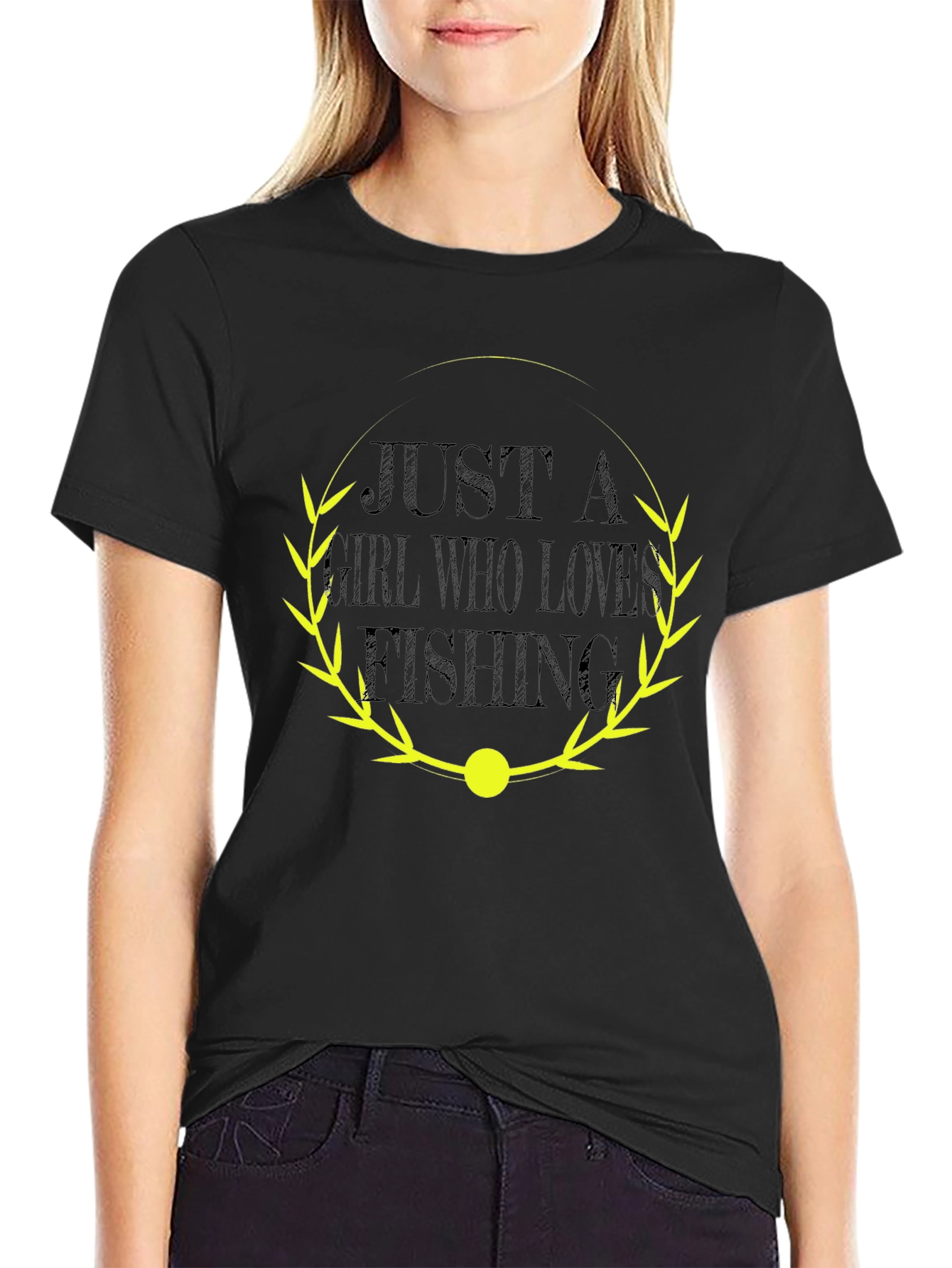 Fishing Lover T-Shirt - Just A Girl Who Loves Fishing
