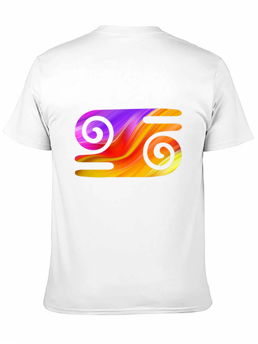 Abstract Swirl Graphic Tee - Stylish Black T-Shirt