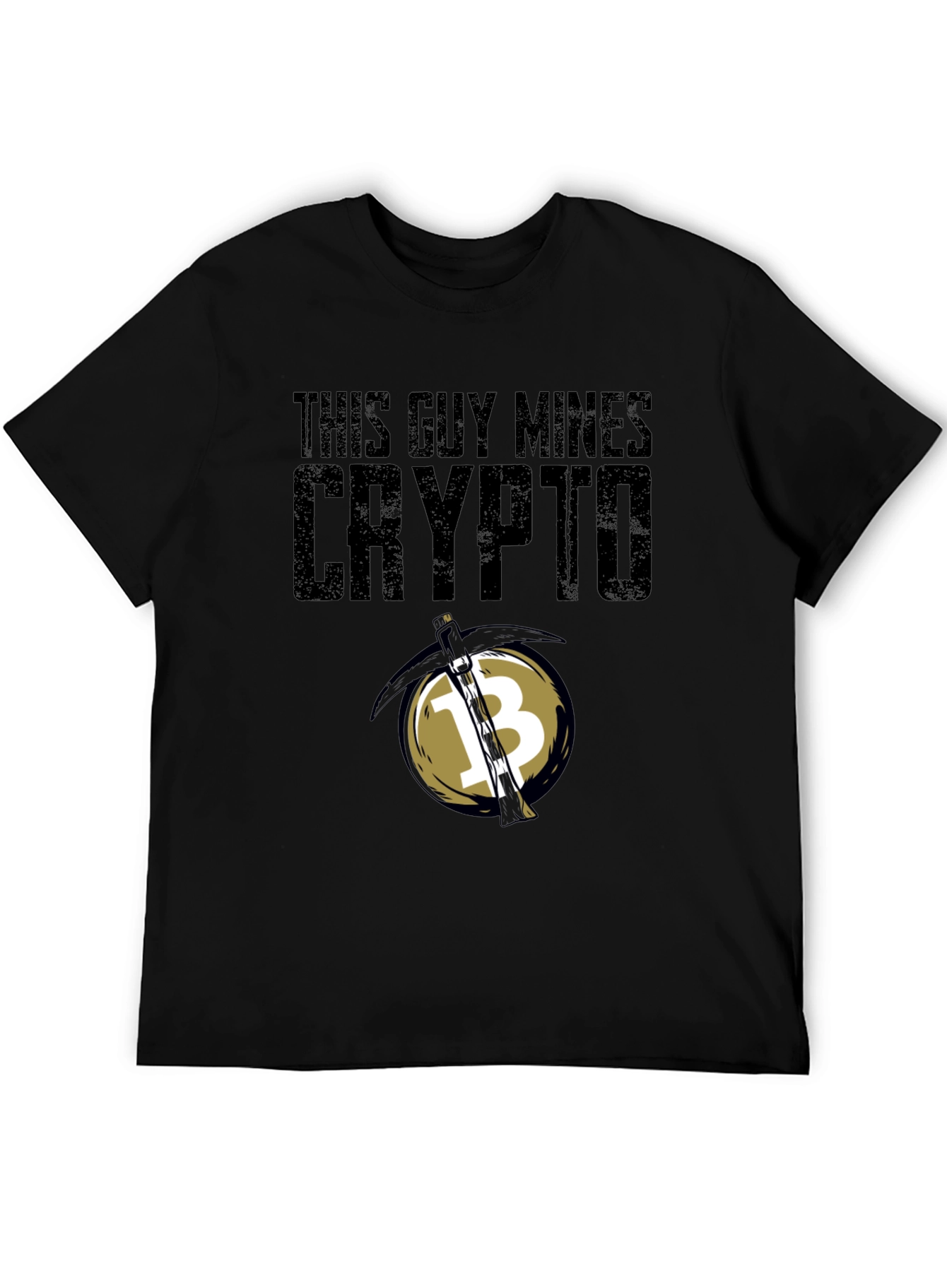 This Guy Mines Crypto Black T-Shirt