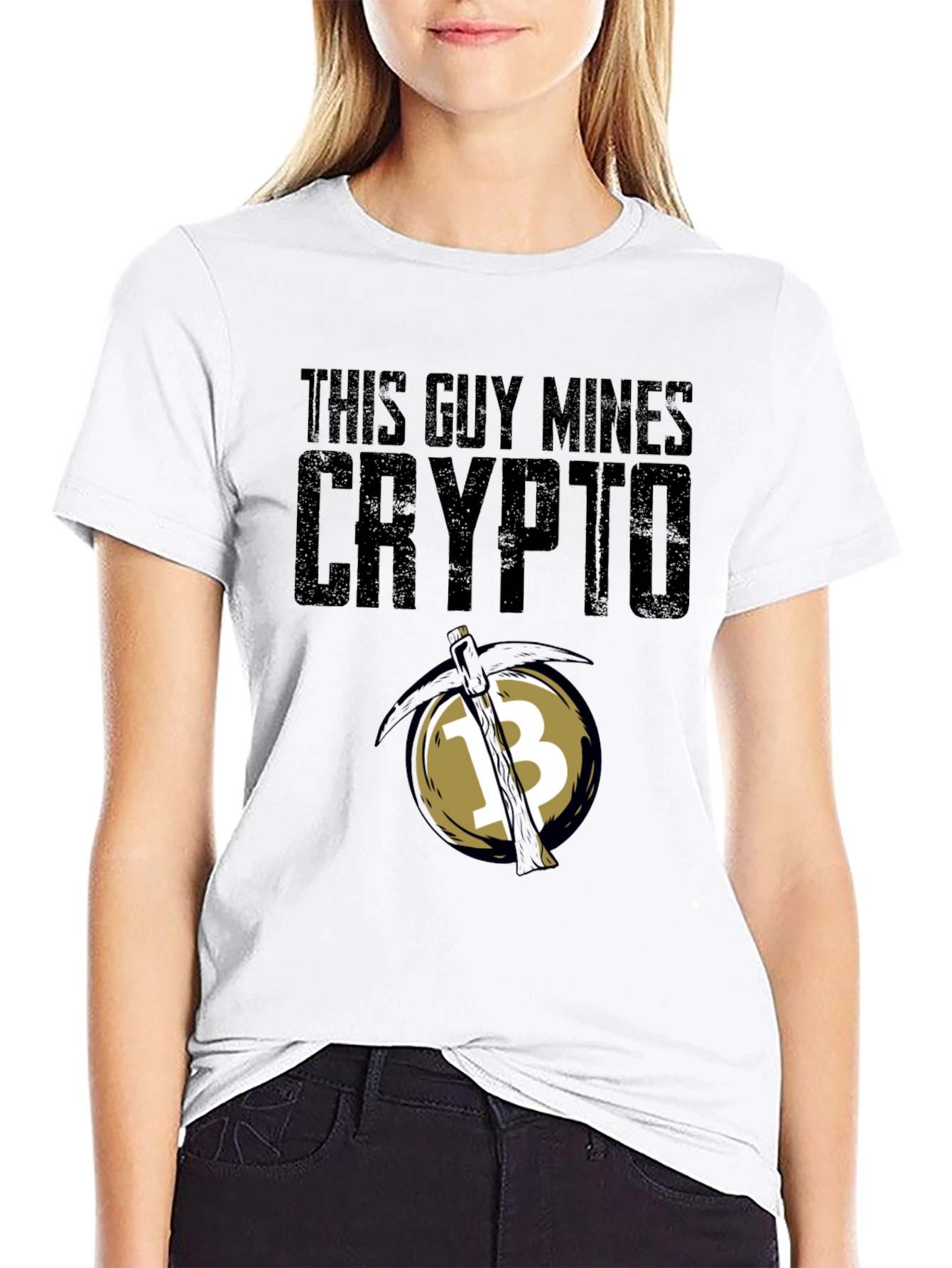 This Guy Mines Crypto Black T-Shirt